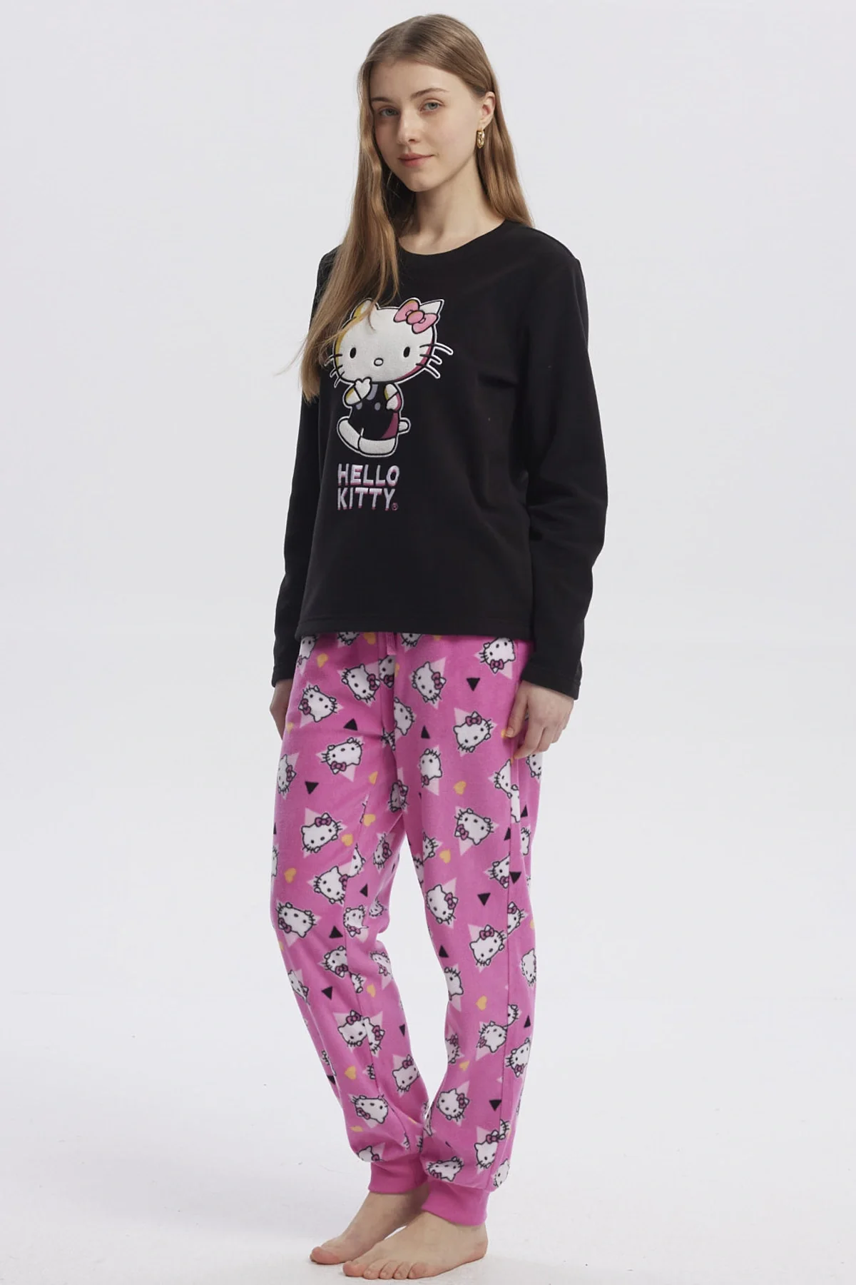 Pijama Mujer Hello Kitty Negro - Image 2