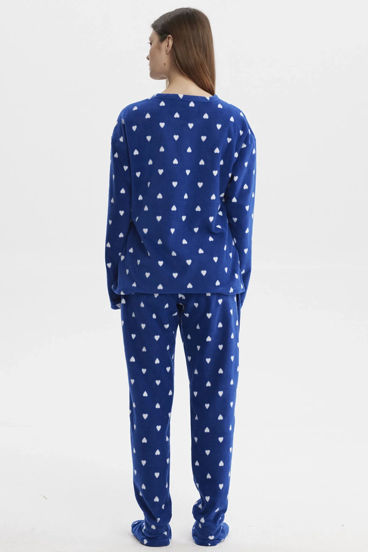 Pijama Mujer Pijama Polera Y Pantalón Azul - Image 3