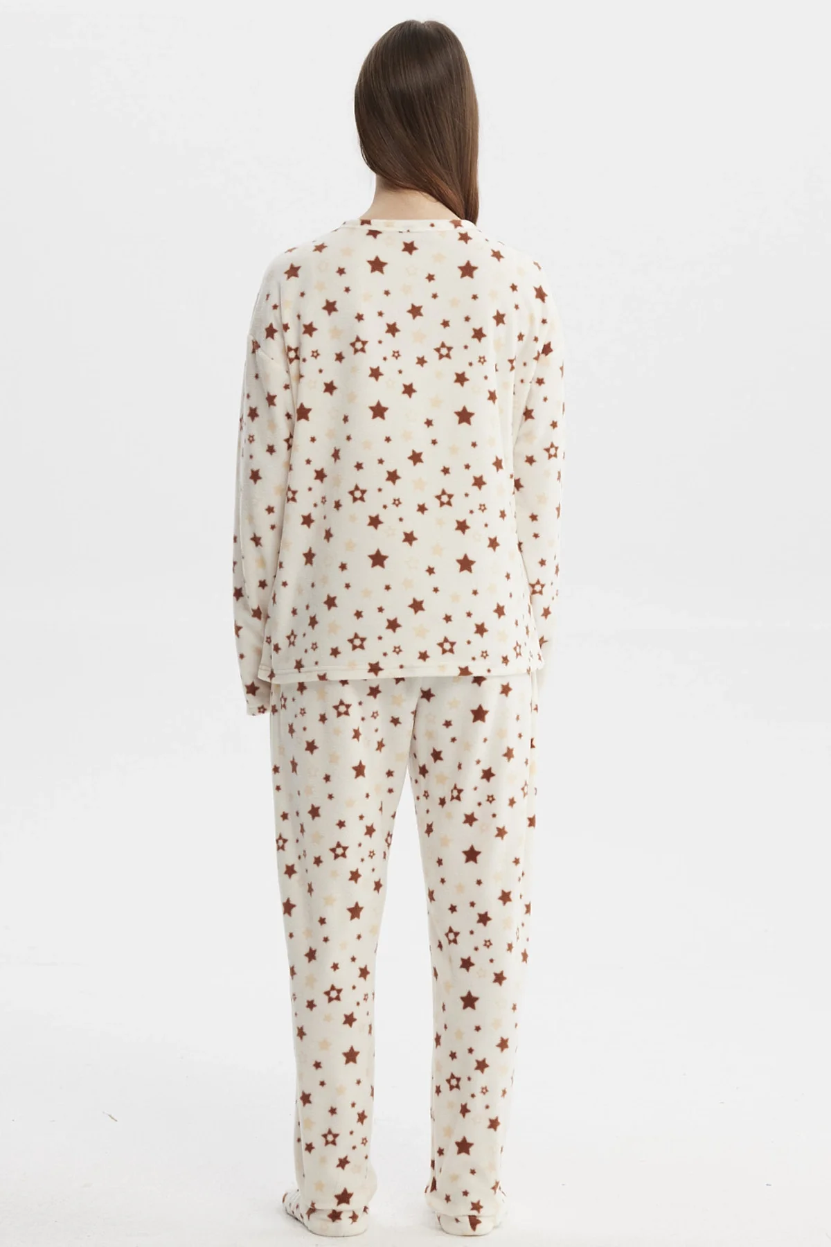 Pijama Mujer Pijama Polera Y Pantalón Crudo - Image 3