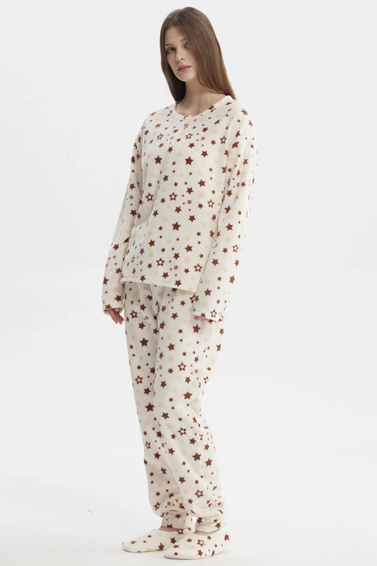 Pijama Mujer Pijama Polera Y Pantalón Crudo - Image 4