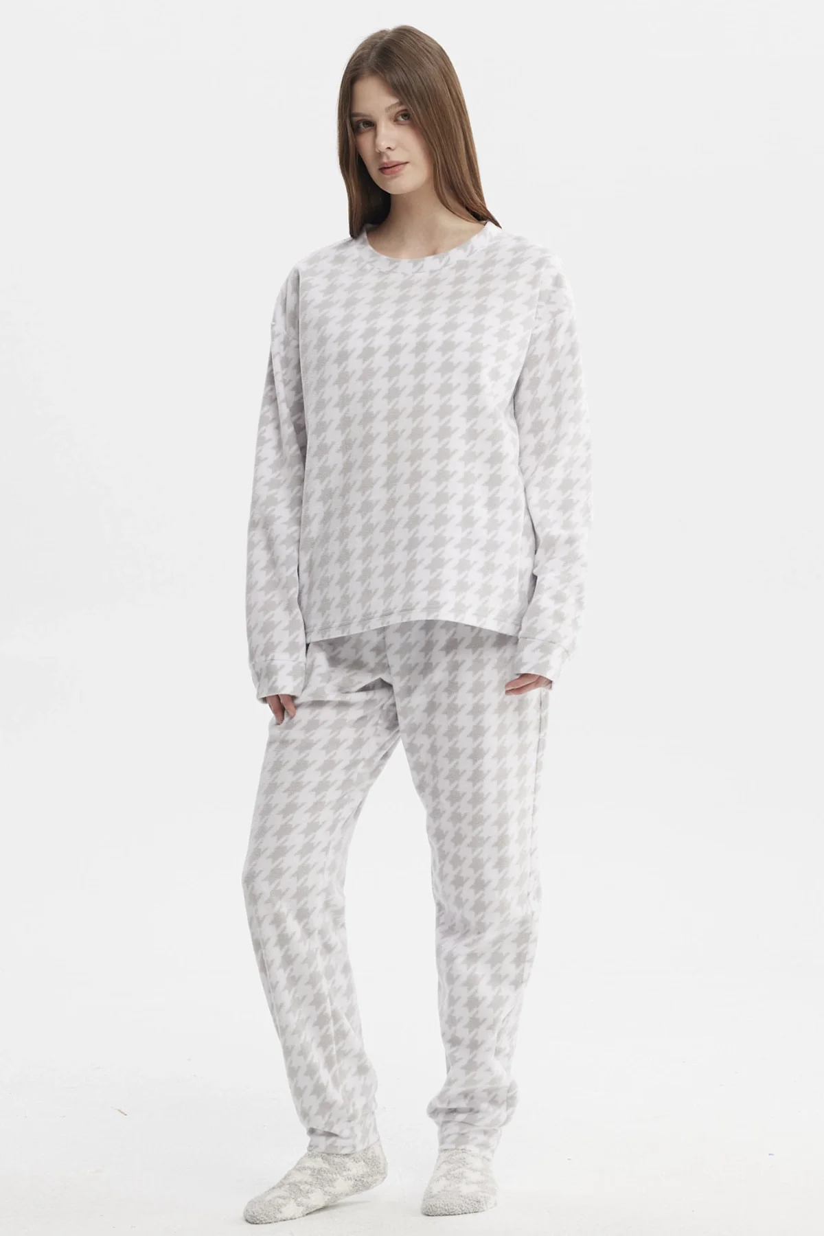 Pijama Mujer Pijama Polera Y Pantalón Gris - Image 2