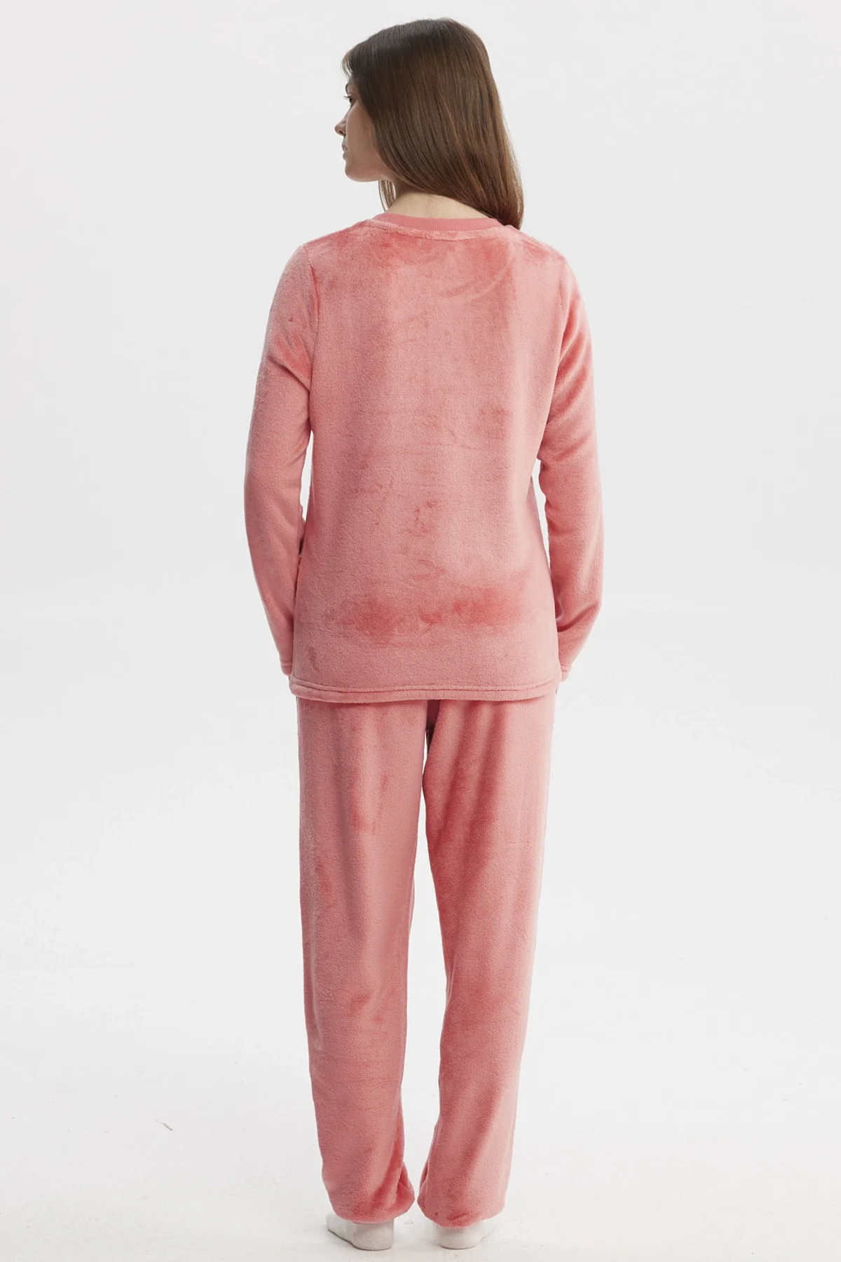 Pijama Mujer Pijama Polera Y Pantalón Rosado - Image 2
