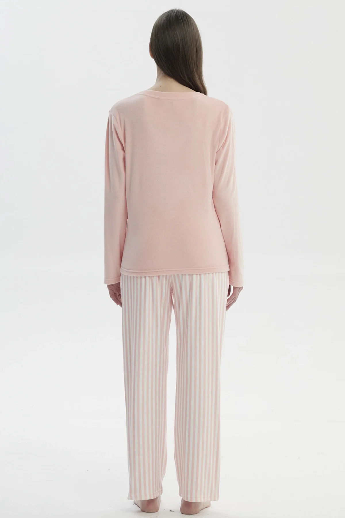 Pijama Mujer Polera Y Pantalón Rosado - Image 3