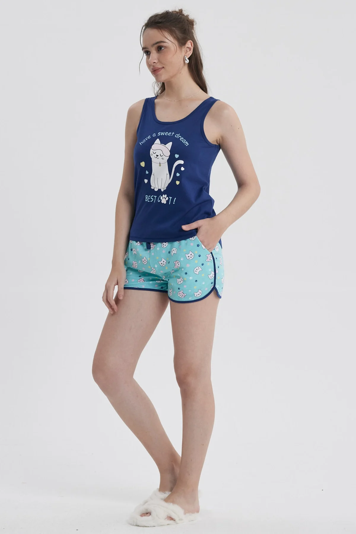 Pijama Mujer Regalable Azul - Image 3