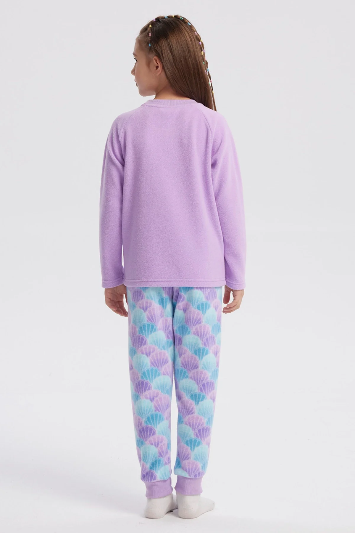 Pijama Niña Polera Y Pantalón Lila - Image 2