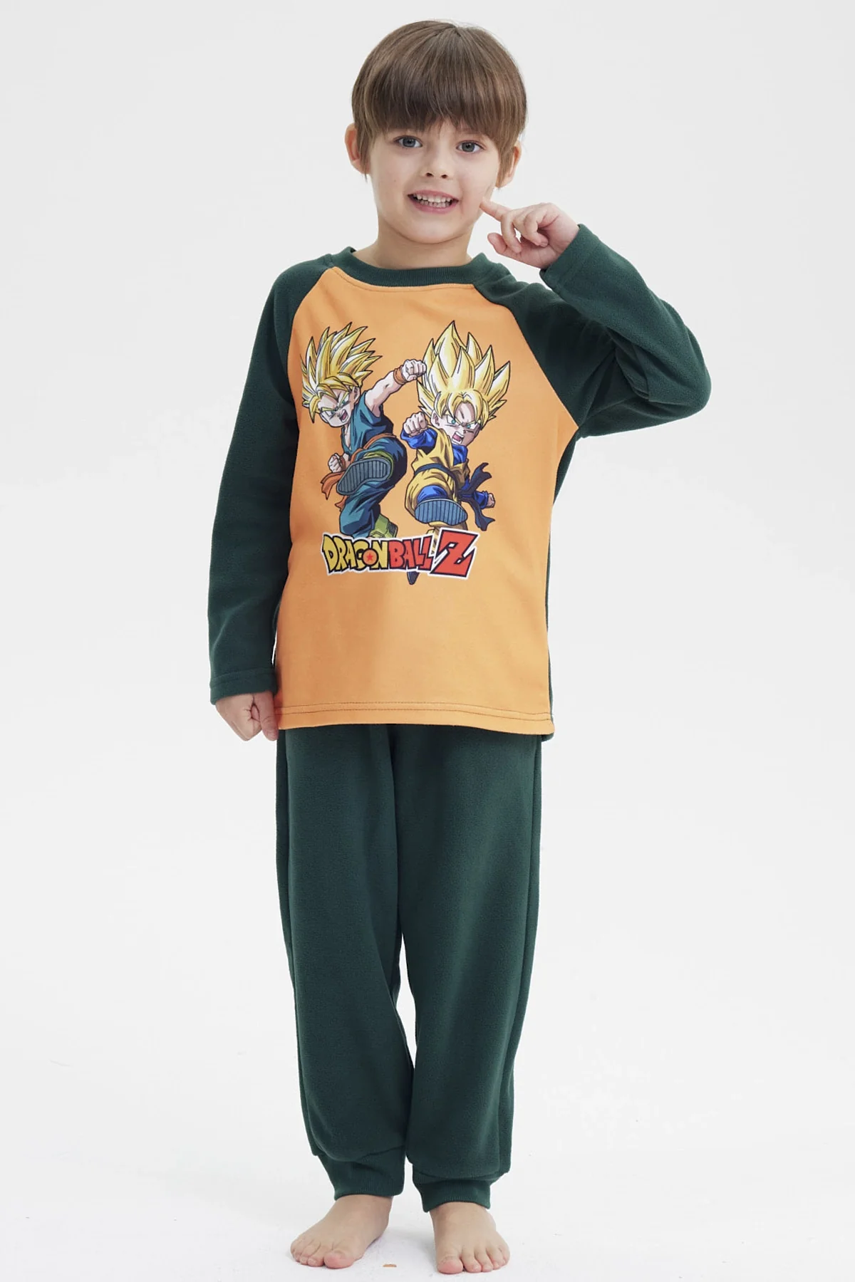 Pijama Niño Polar Dbz Verde - Image 3