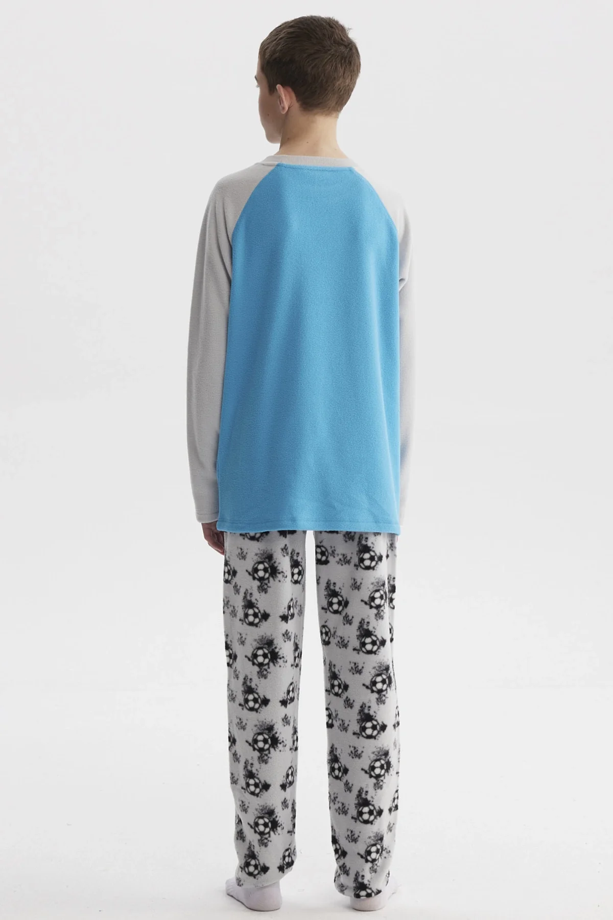 Pijama Niño Polera Y Pantalón Gris - Image 2