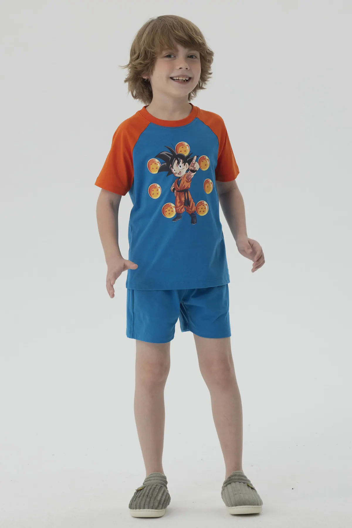 Pijama Niño Short Dragon Turquesa - Image 4
