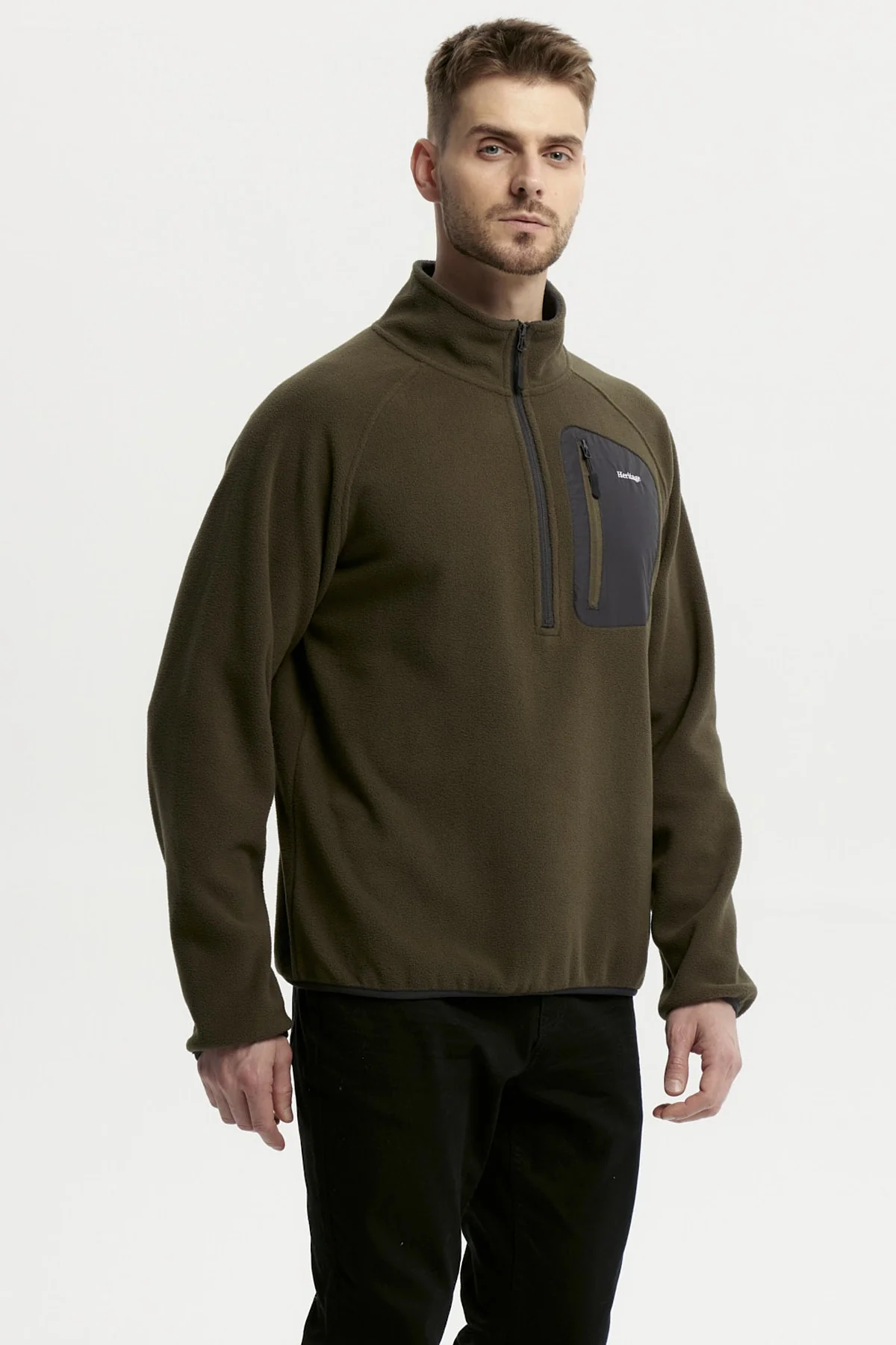Polar Hombre Half Zipper Verde - Image 2