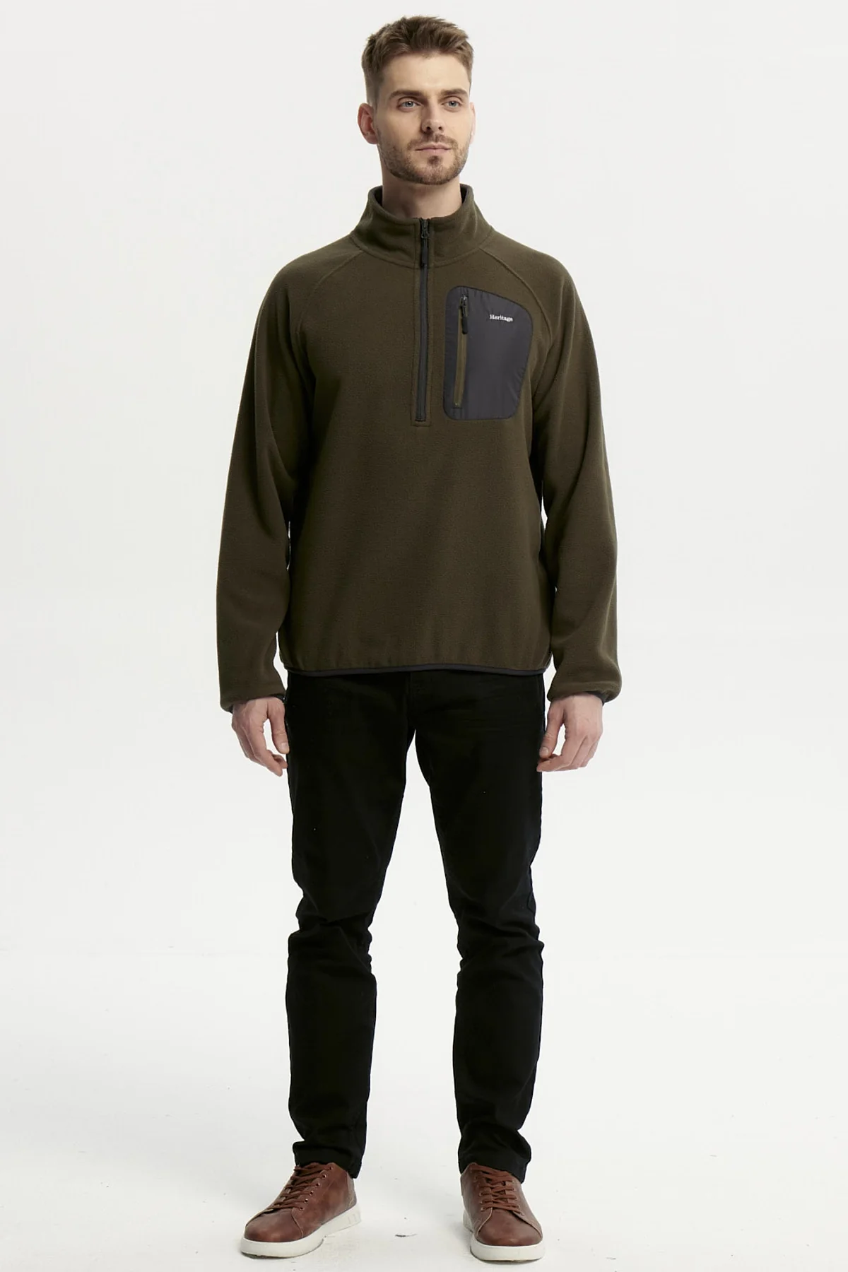 Polar Hombre Half Zipper Verde - Image 4