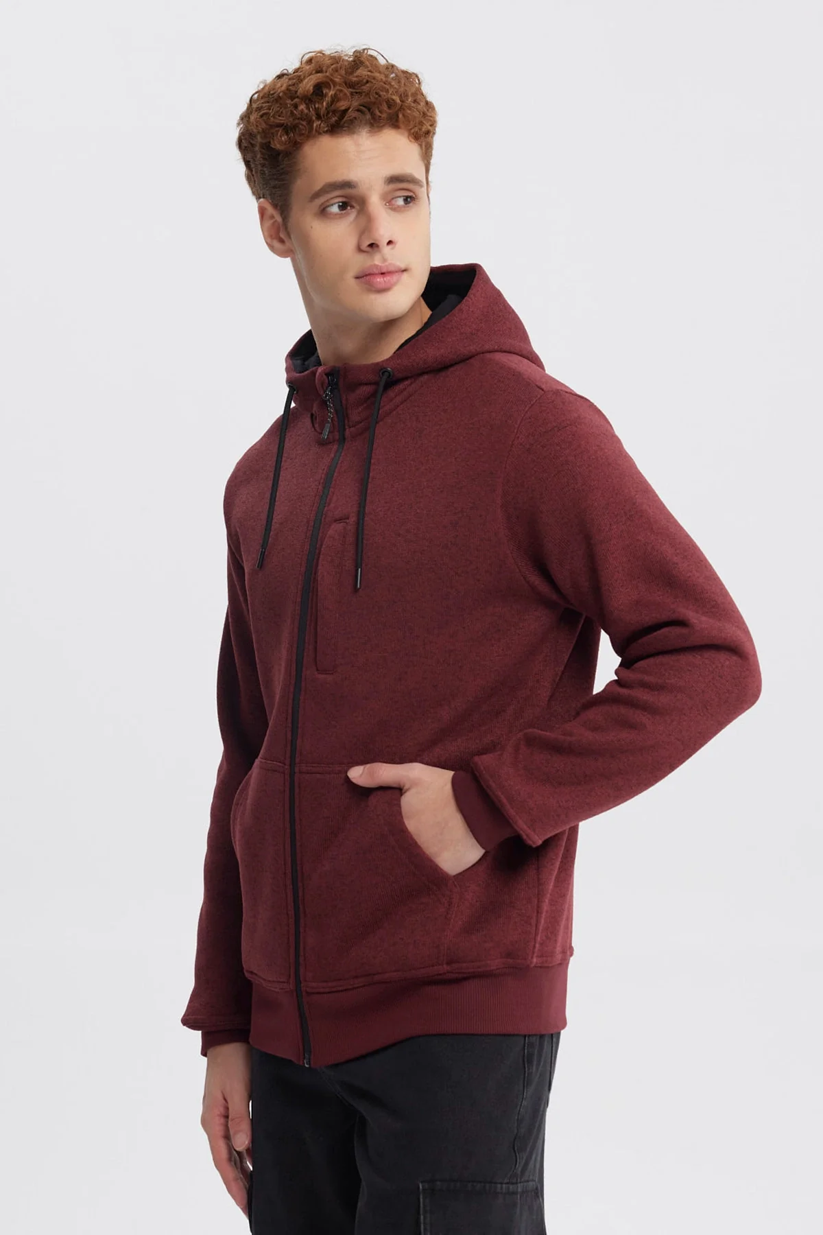 Polar Hombre Hoodie Burdeo - Image 2