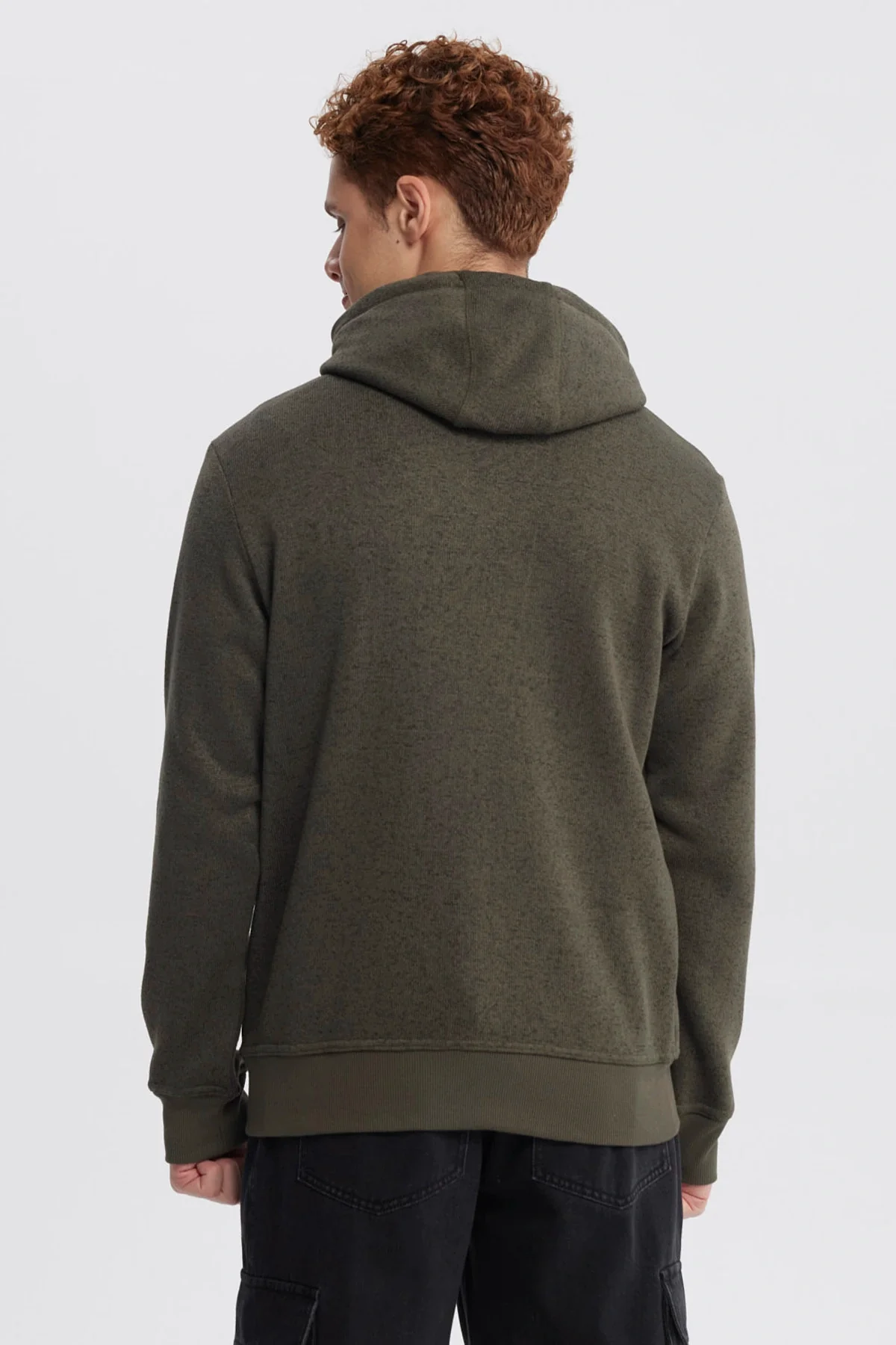 Polar Hombre Hoodie Verde Militar - Image 3