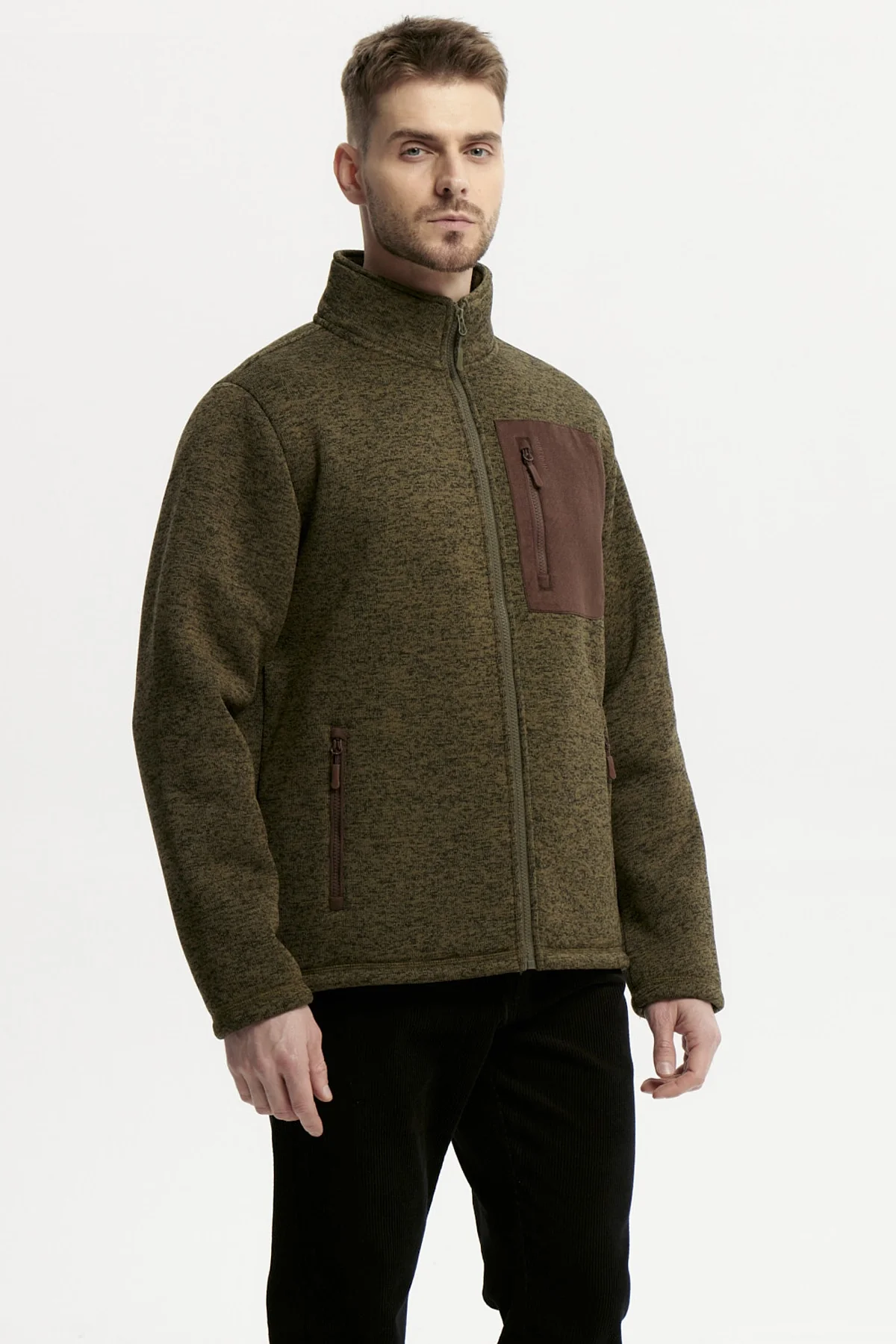 Polar Hombre Slim Cuello Con Cierre Verde - Image 2