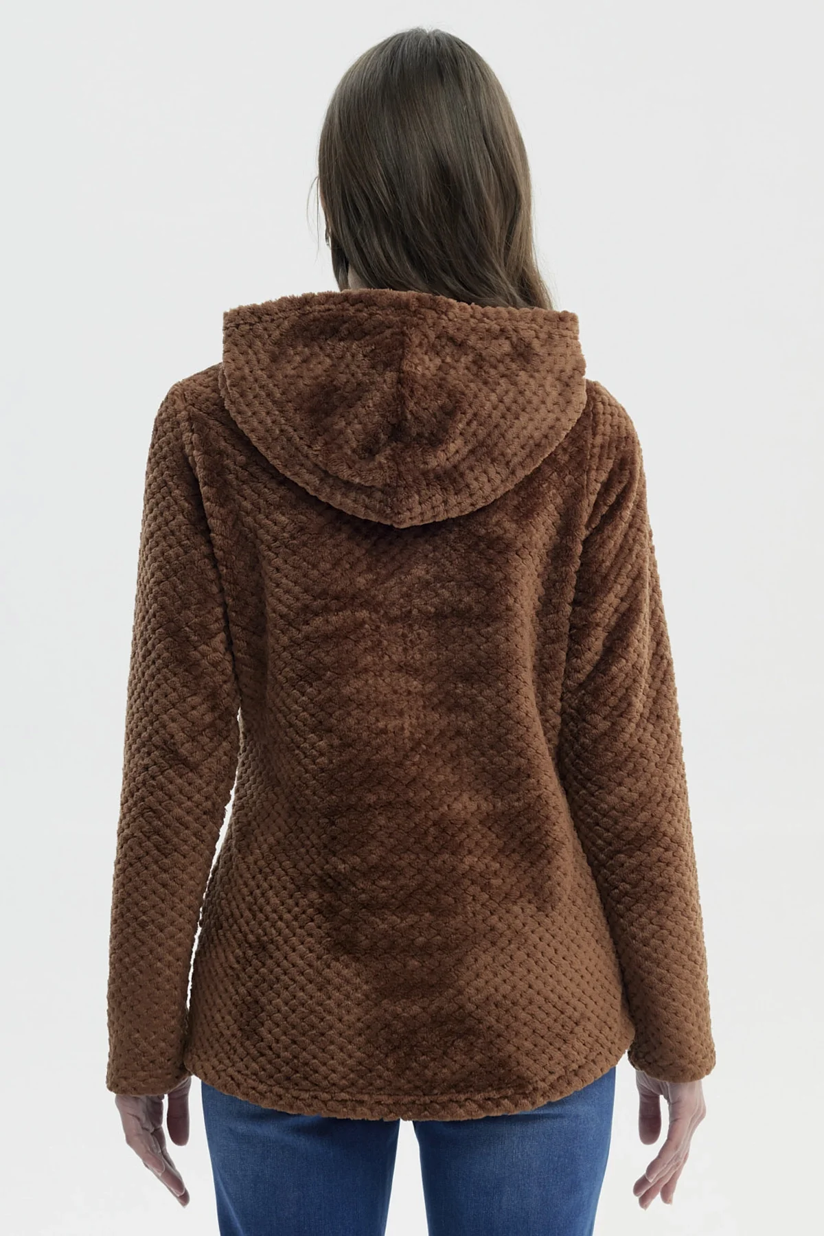 Polar Mujer Básico Aplicación Botón Camel Oscuro - Image 3