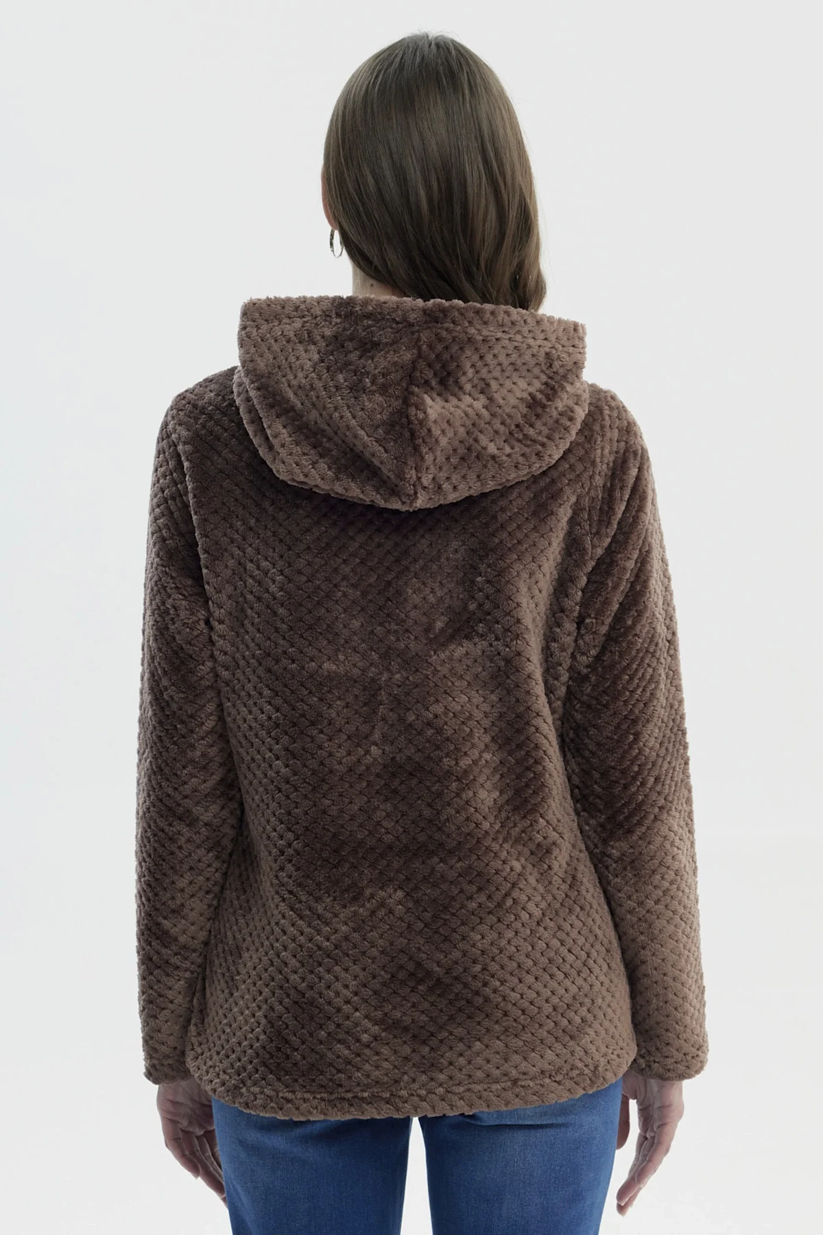 Polar Mujer Básico Aplicación Botón Chocolate - Image 3