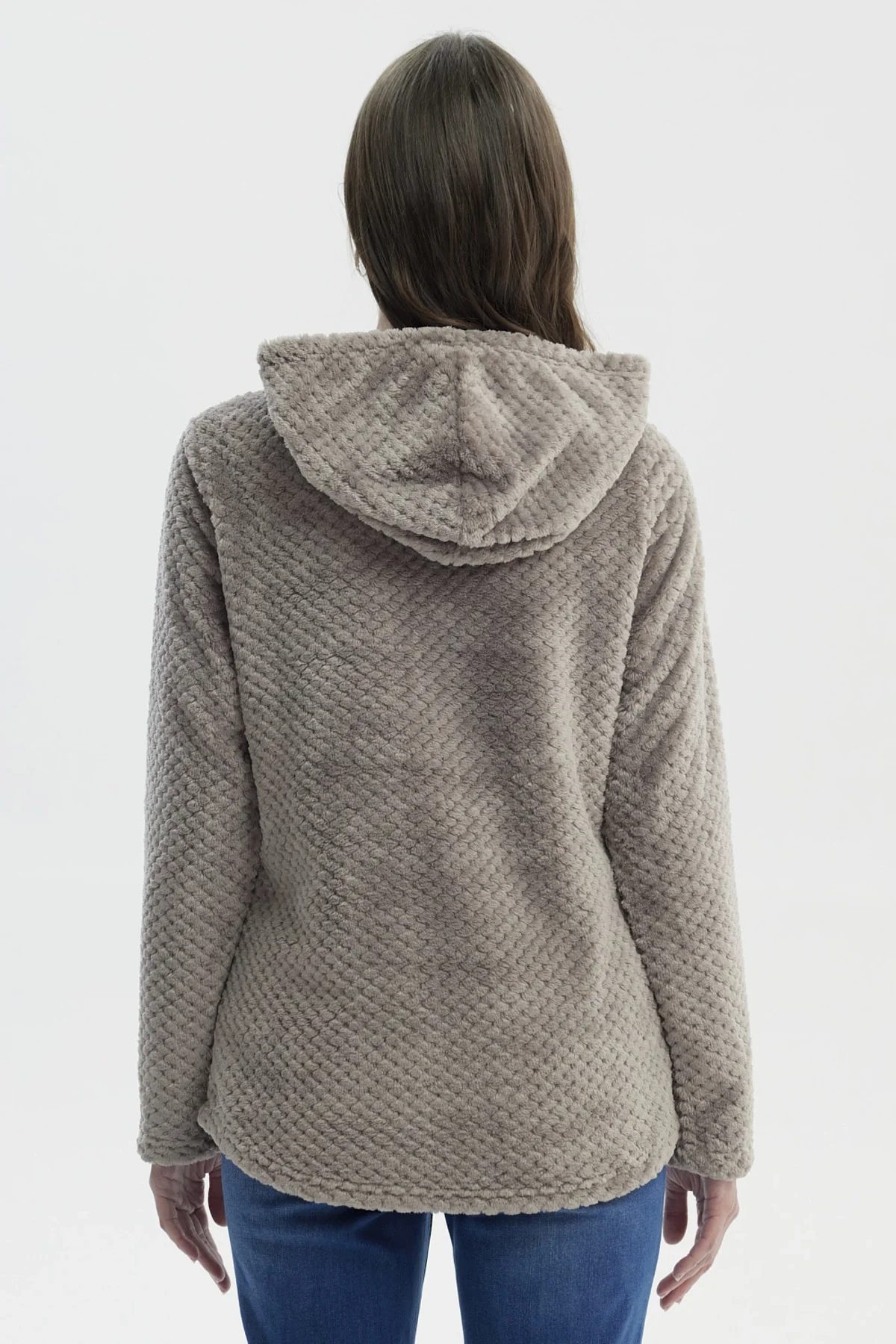 Polar Mujer Básico Aplicación Botón Gris - Image 3