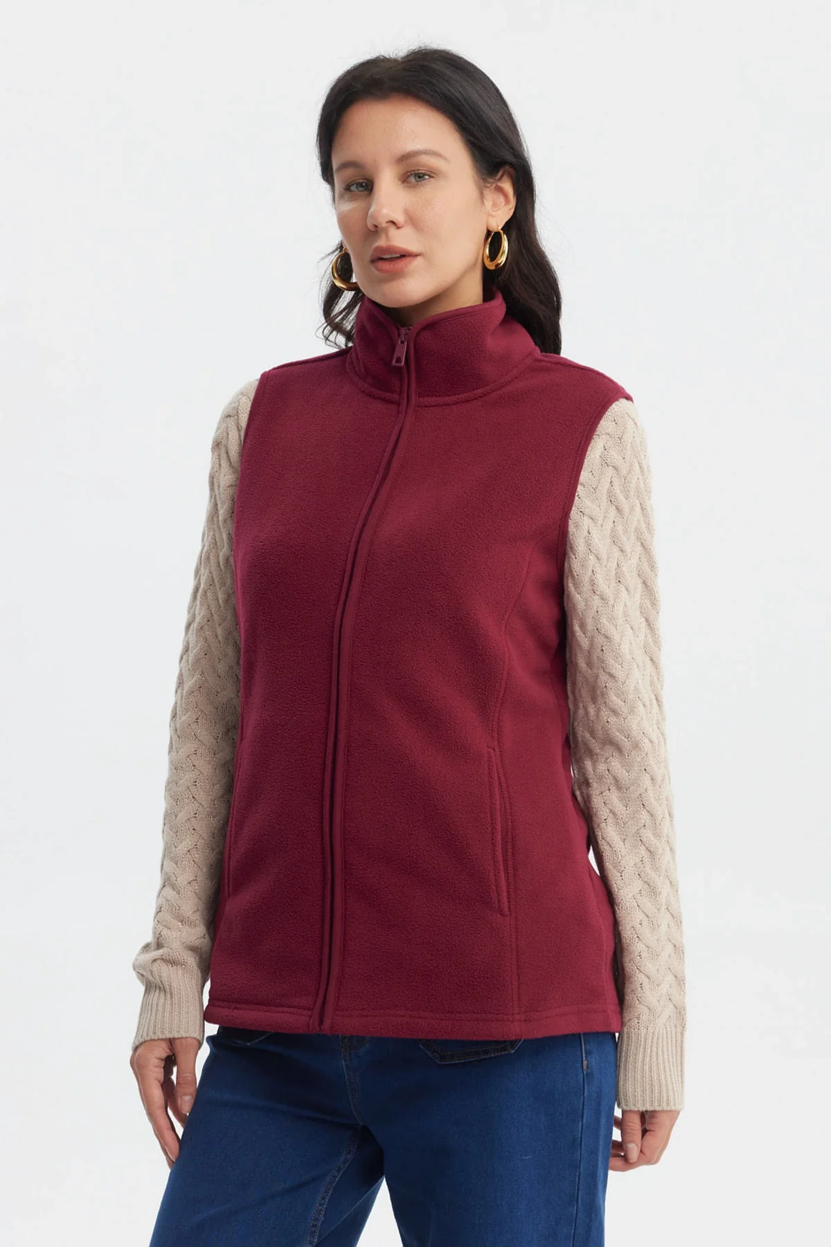 Polar Mujer Básico Rojo - Image 2