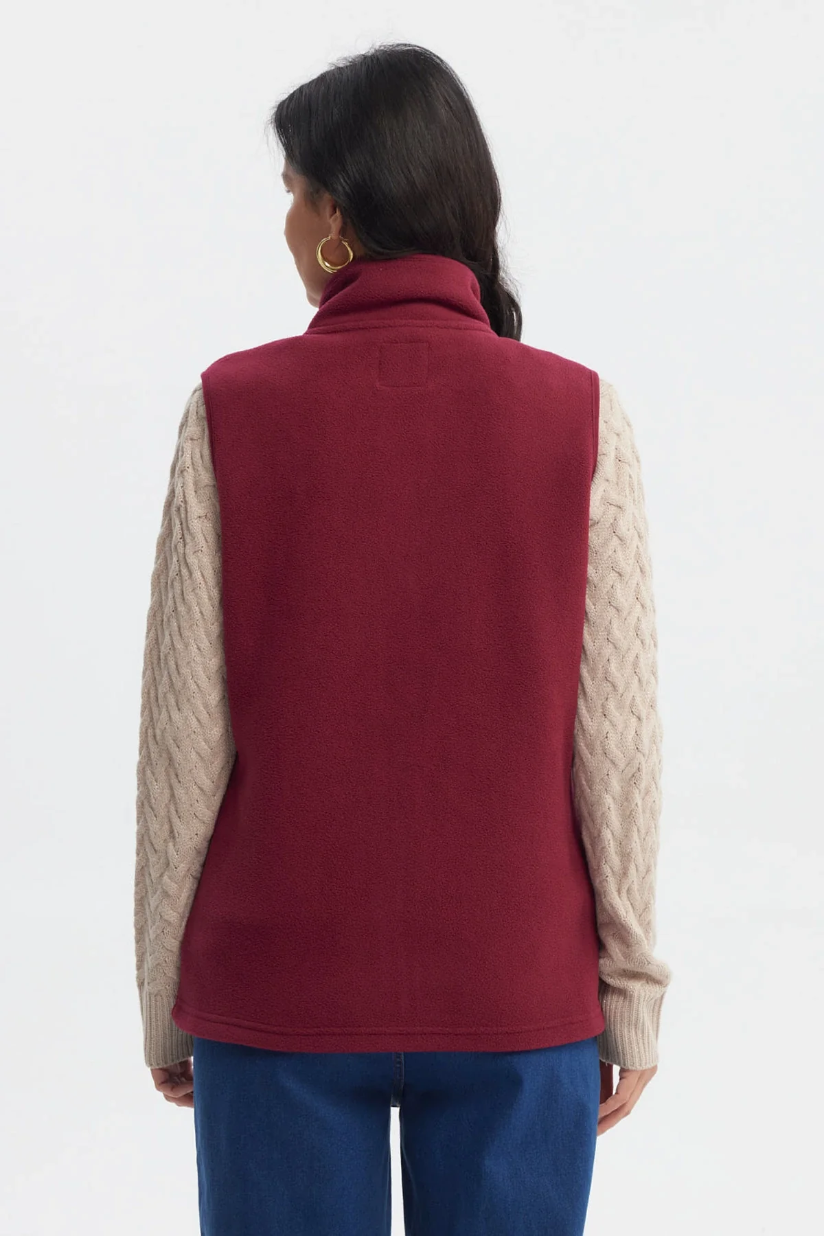 Polar Mujer Básico Rojo - Image 3