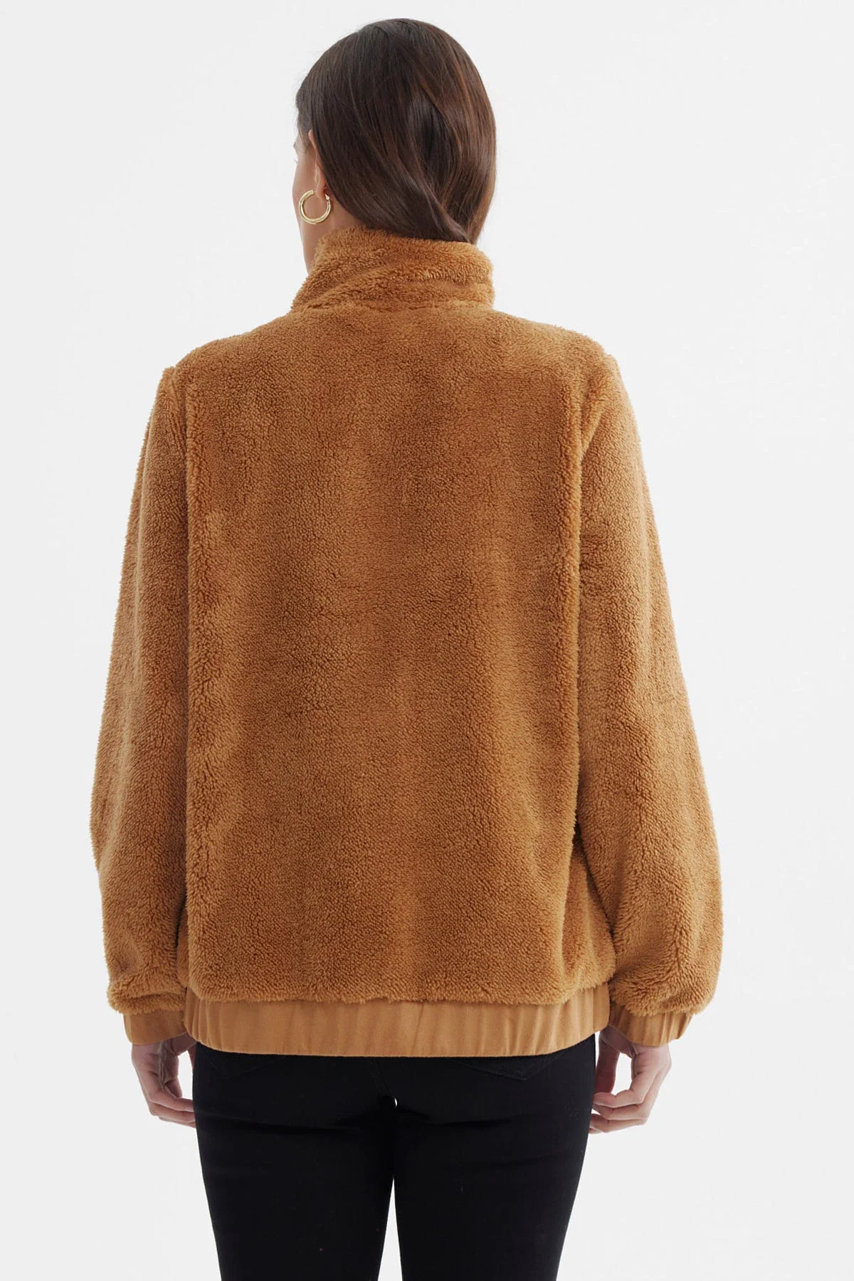 Polar Mujer Cuello Camisero Camel - Image 3