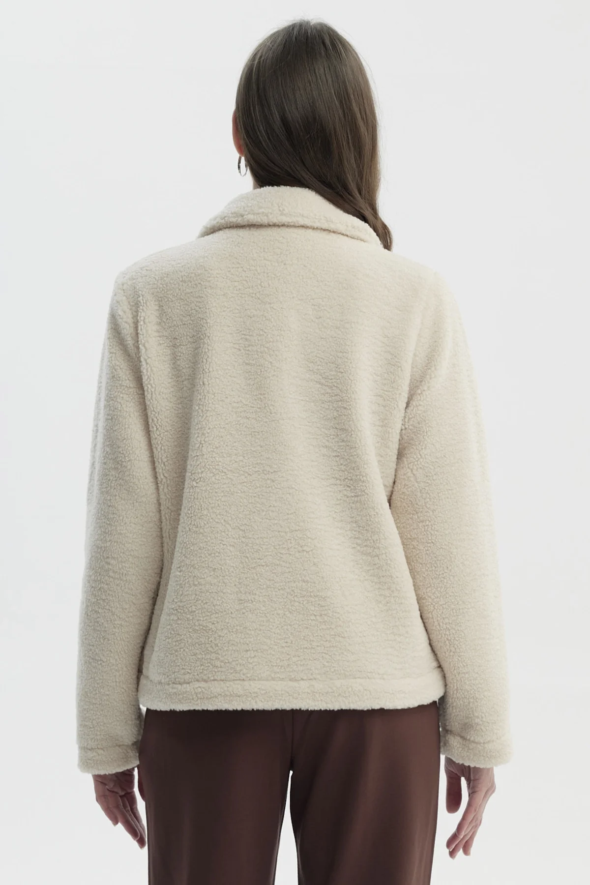 Polar Mujer Tipo Chaqueta Beige - Image 3
