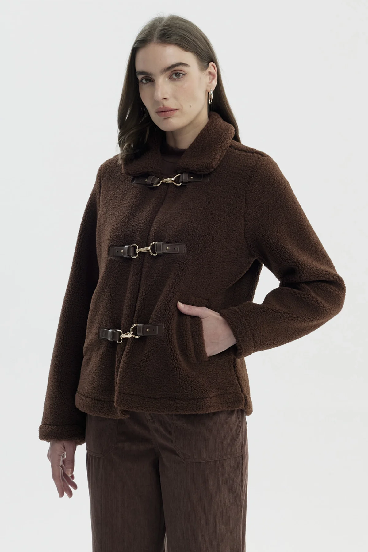 Polar Mujer Tipo Chaqueta Café - Image 2