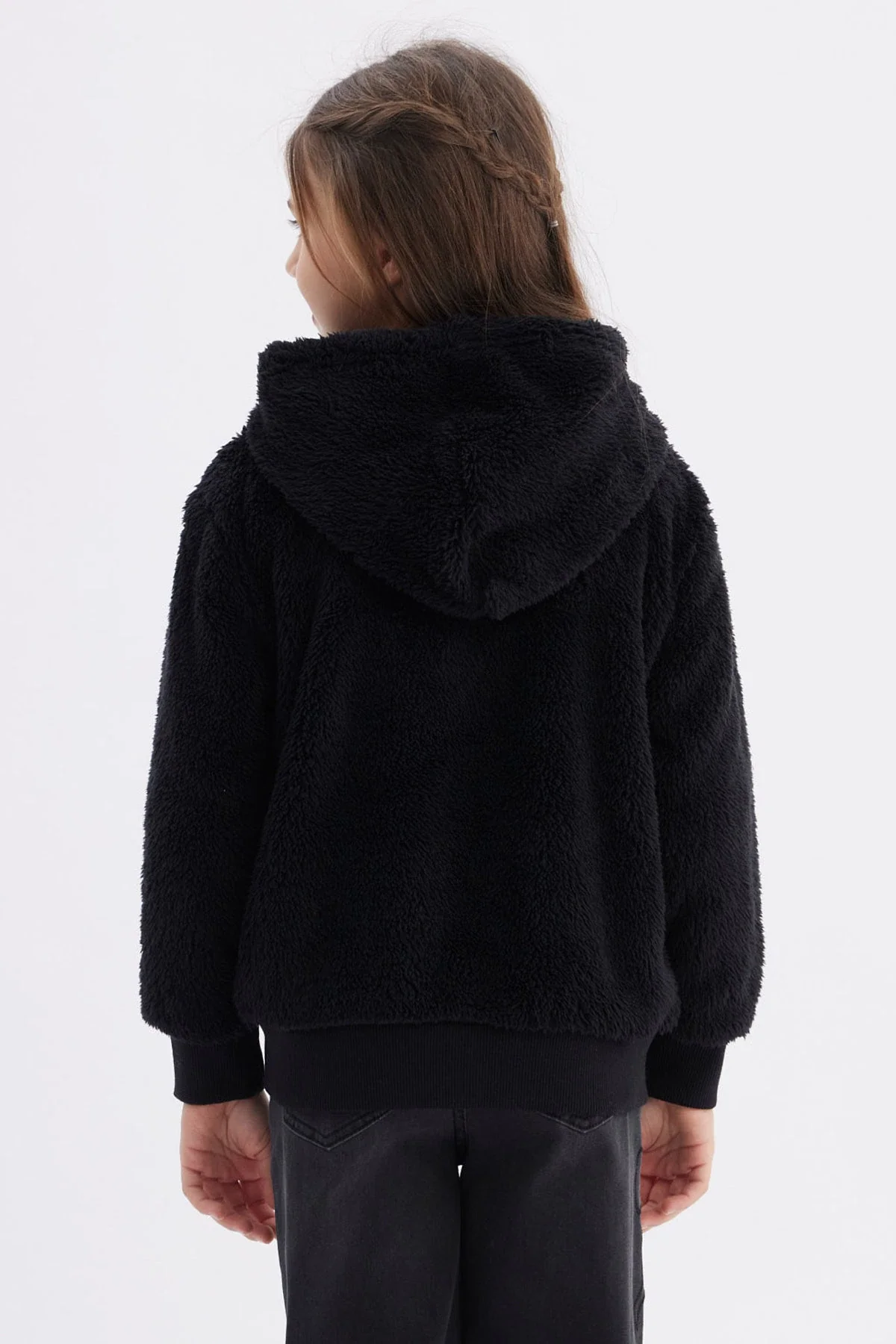 Polar Niña Peludo Básico Negro - Image 3