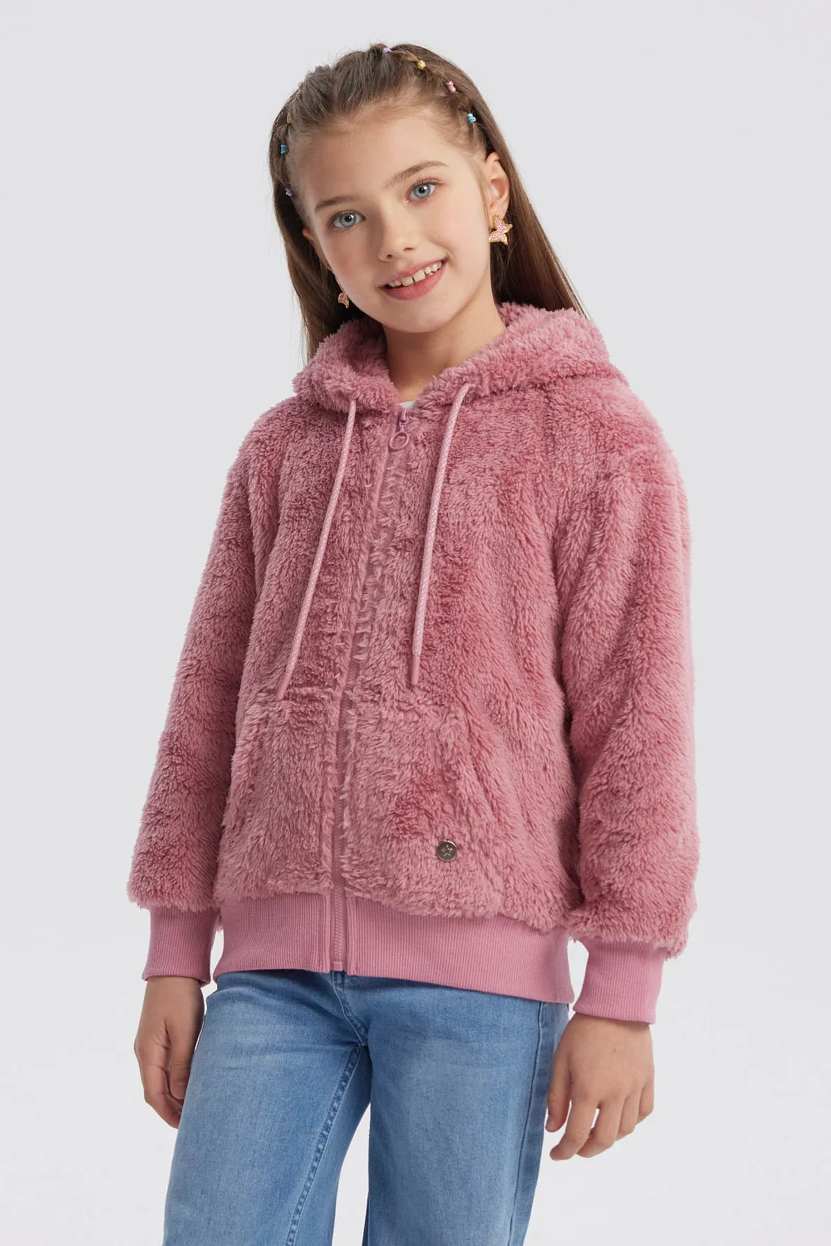 Polar Niña Peludo Básico Rosado - Image 2