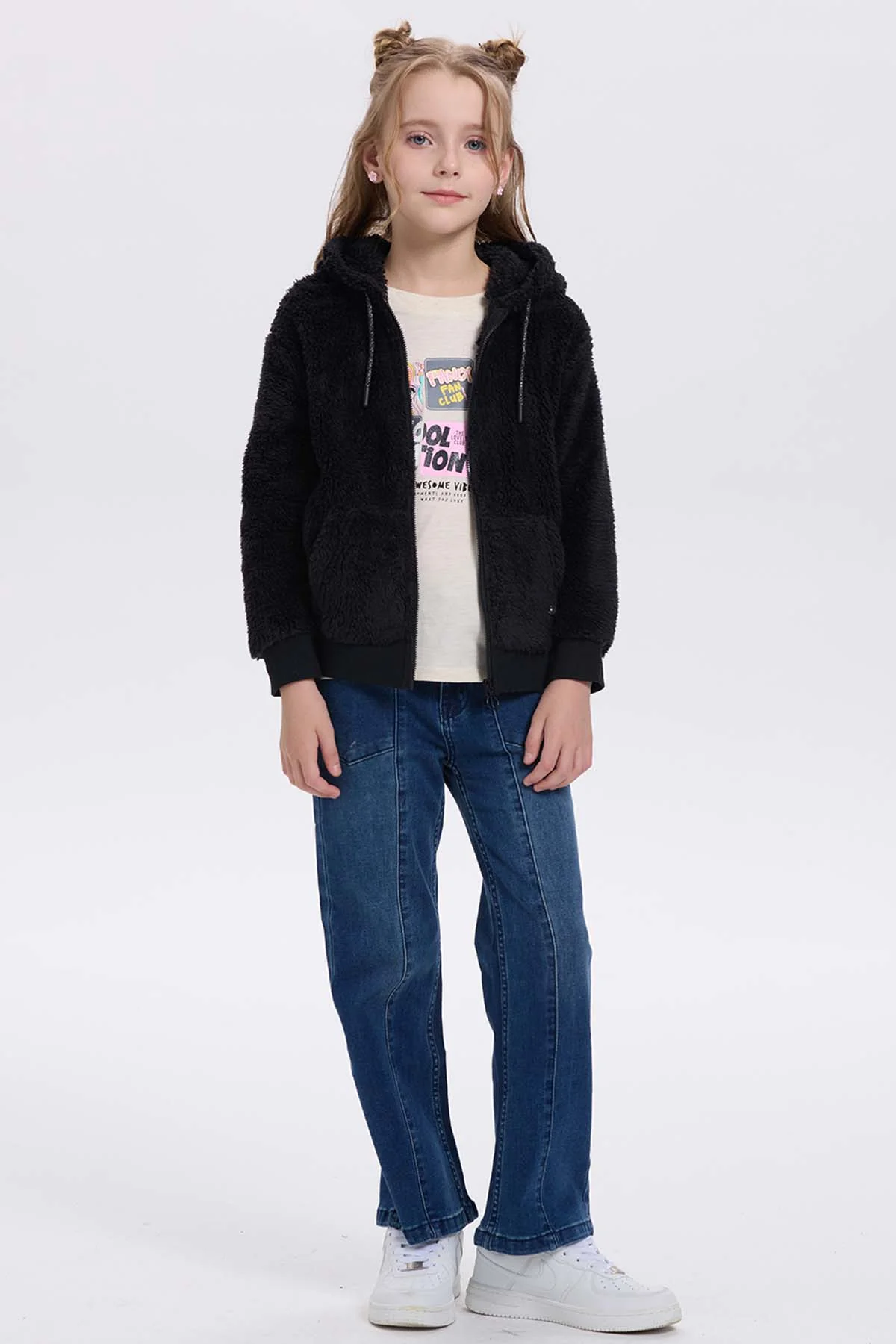 Polar Niña Peludo Negro - Image 4