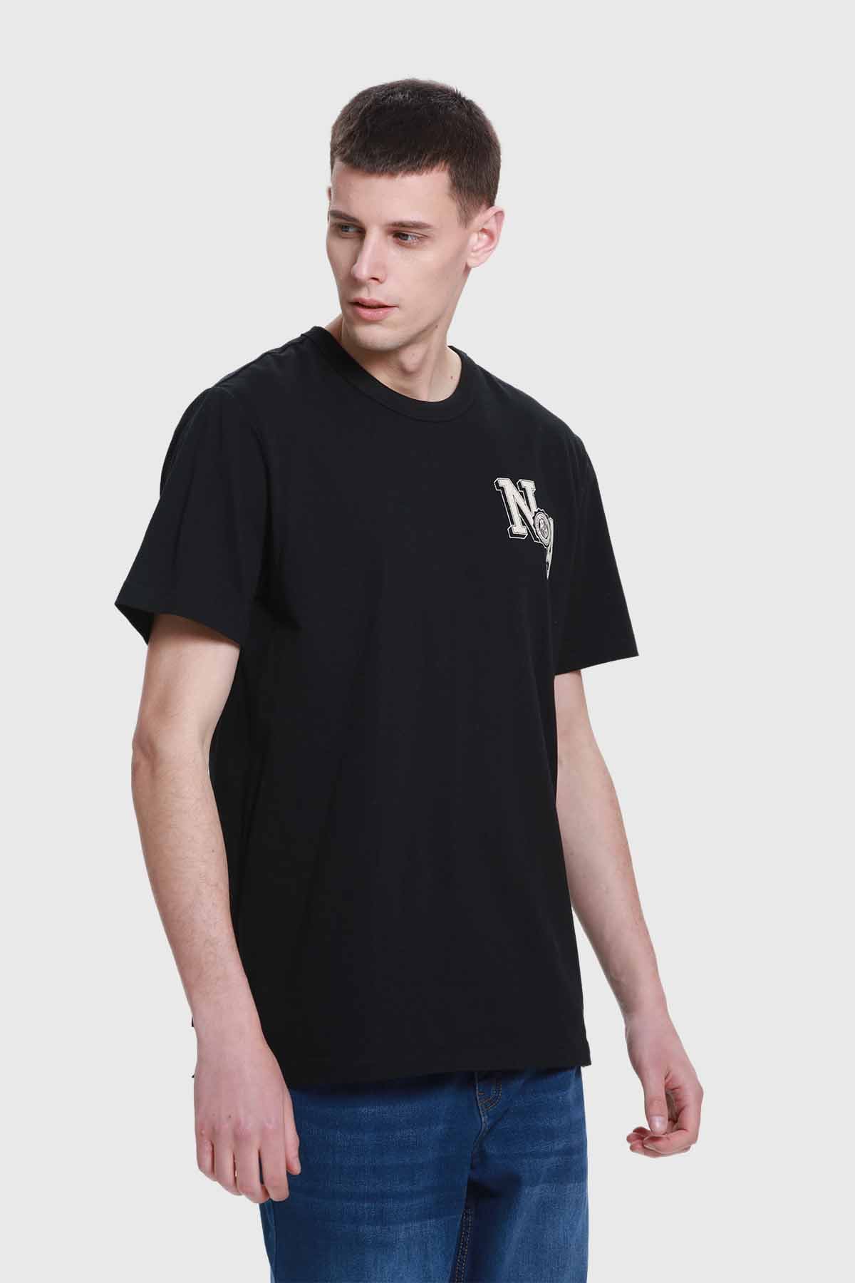 Polera Hombre Aplicación Negro - Image 2