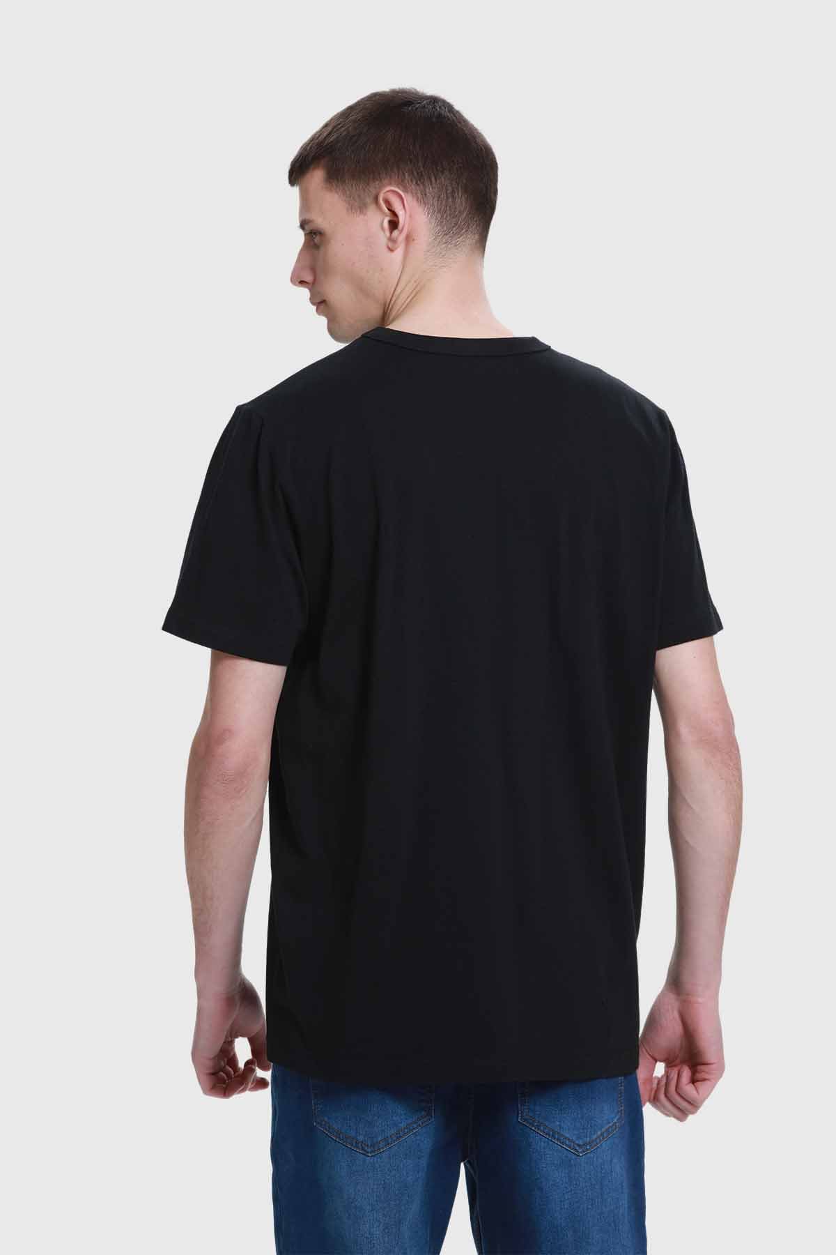 Polera Hombre Aplicación Negro - Image 3