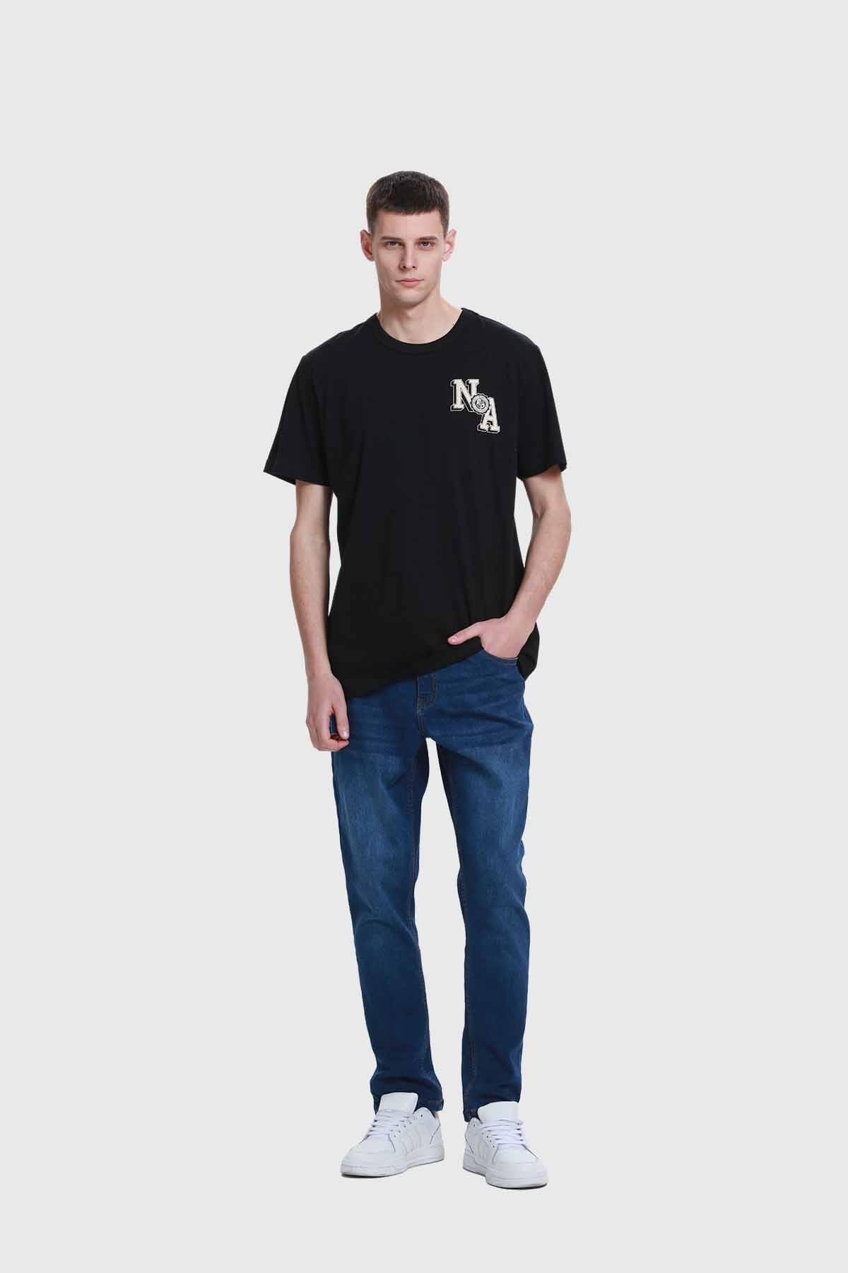 Polera Hombre Aplicación Negro - Image 4
