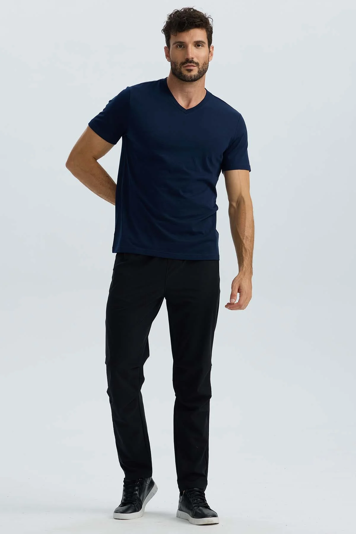 Polera Hombre Básica Azul - Image 4