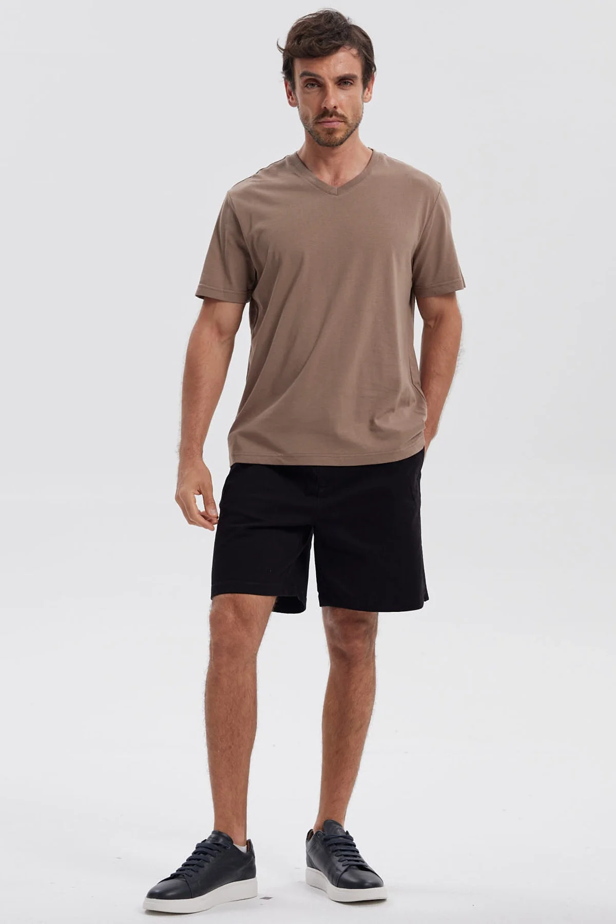 Polera Hombre Básica Café - Image 4