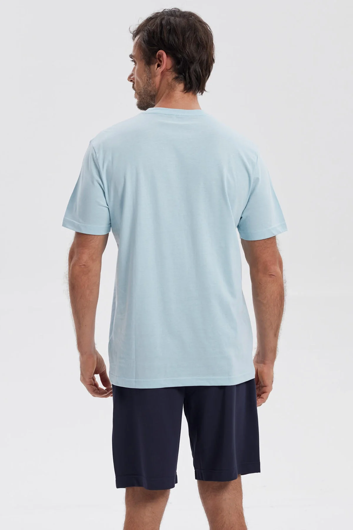 Polera Hombre Básica Celeste - Image 3