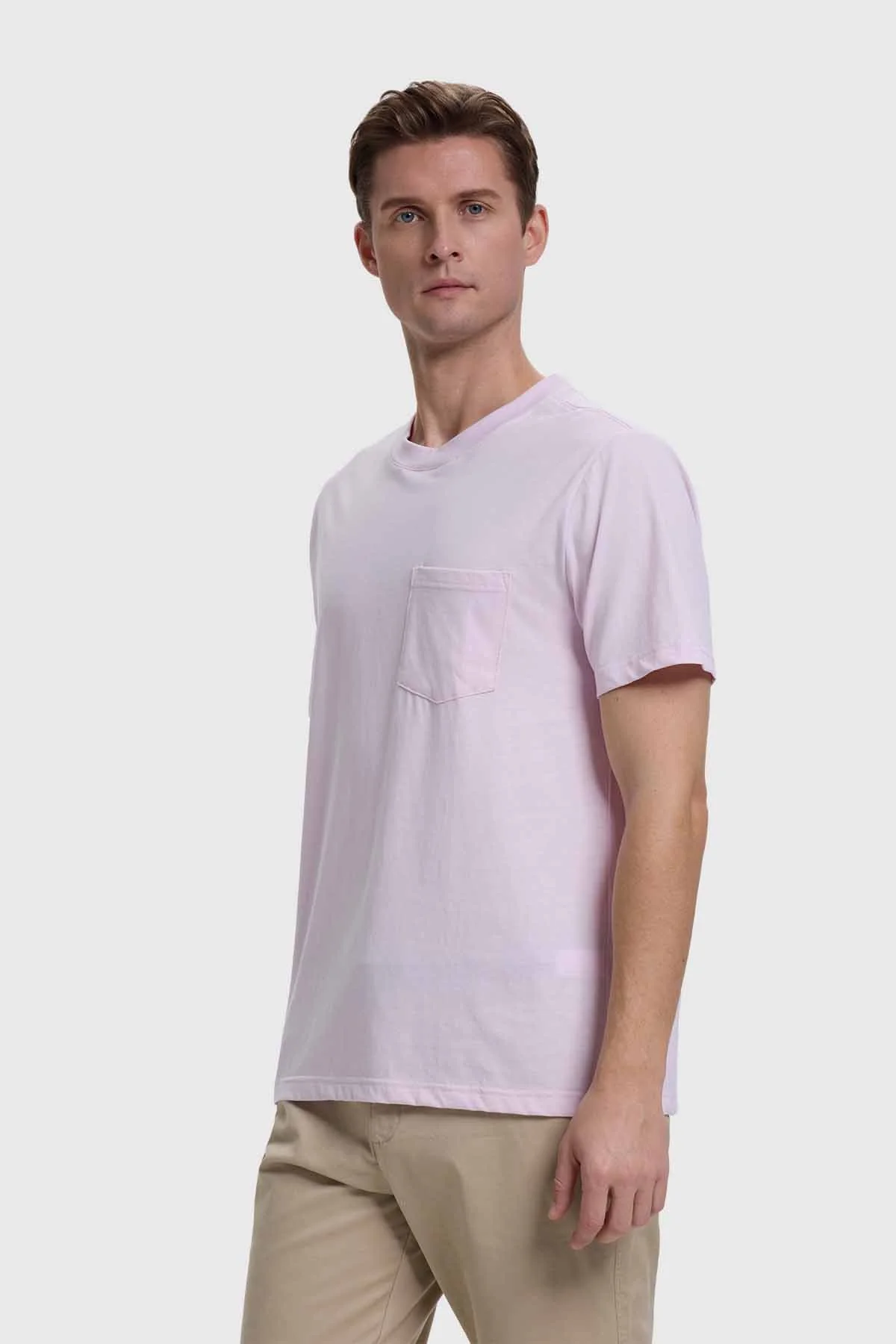 Polera Hombre Básica Con Bolsillo Lavanda - Image 2