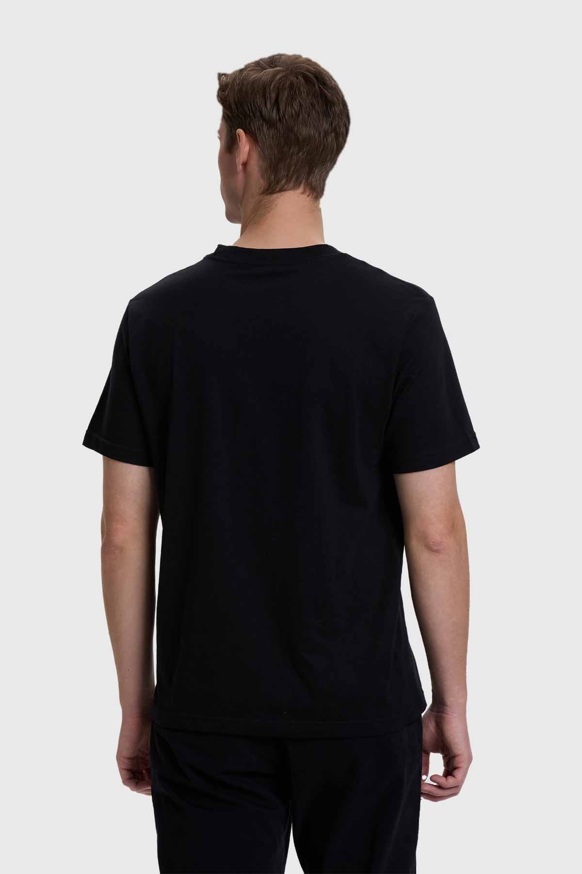 Polera Hombre Básica Con Bolsillo Negro - Image 3