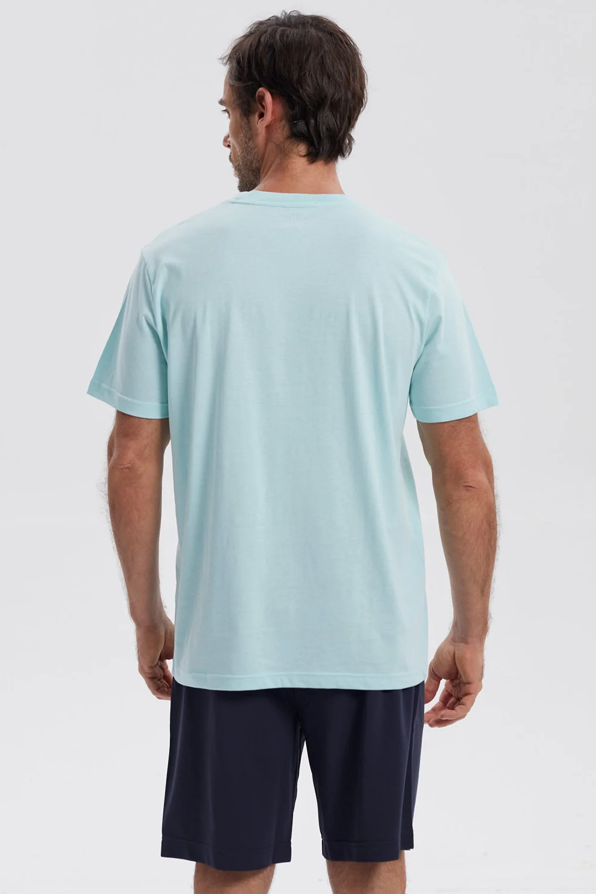 Polera Hombre Básica Con Bolsillo Verde Claro - Image 3