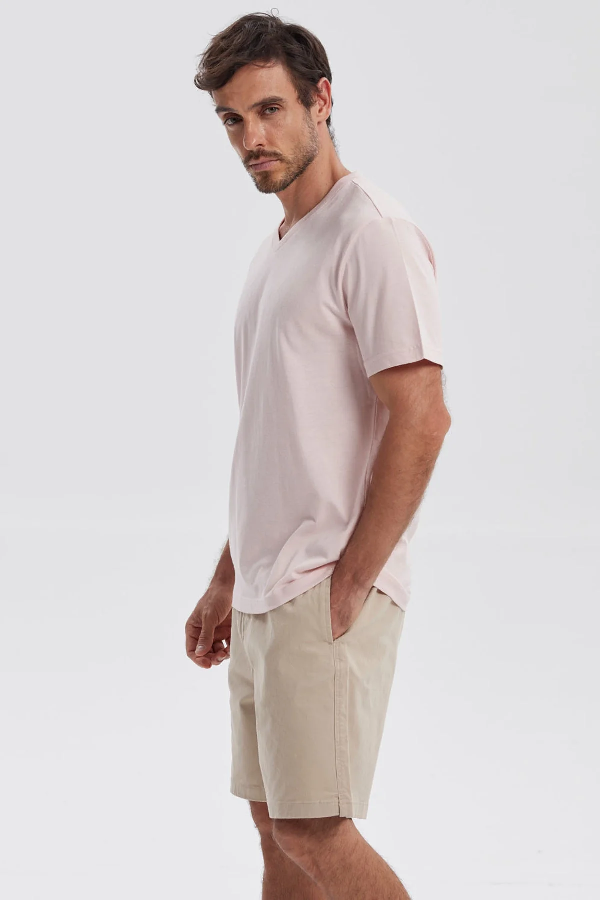 Polera Hombre Básica Rosado - Image 2