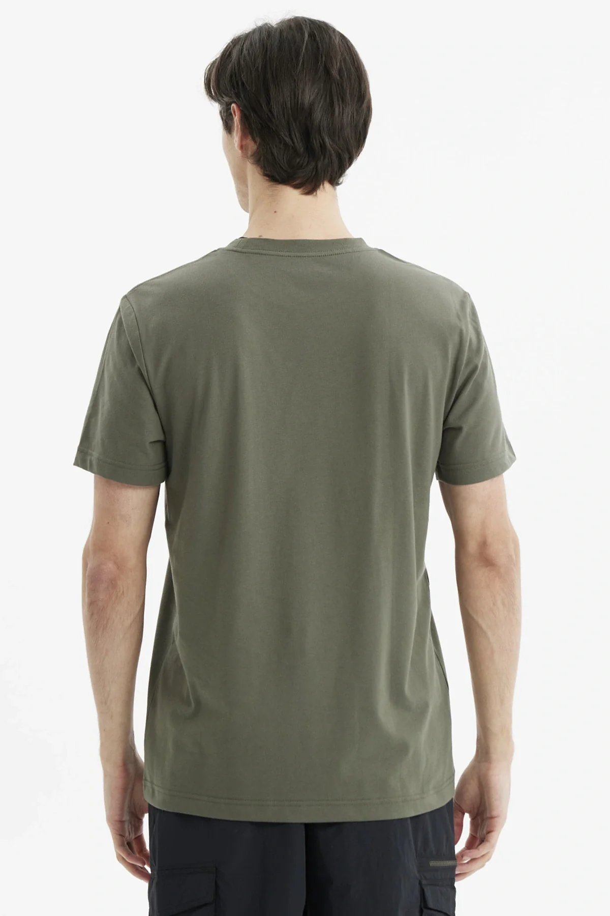 Polera Hombre Basket Verde Militar - Image 3
