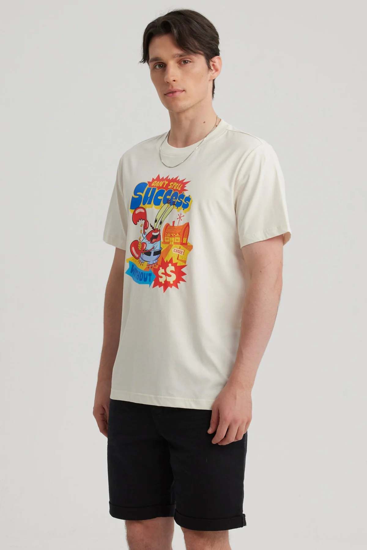 Polera Hombre Bob Esponja Beige - Image 2