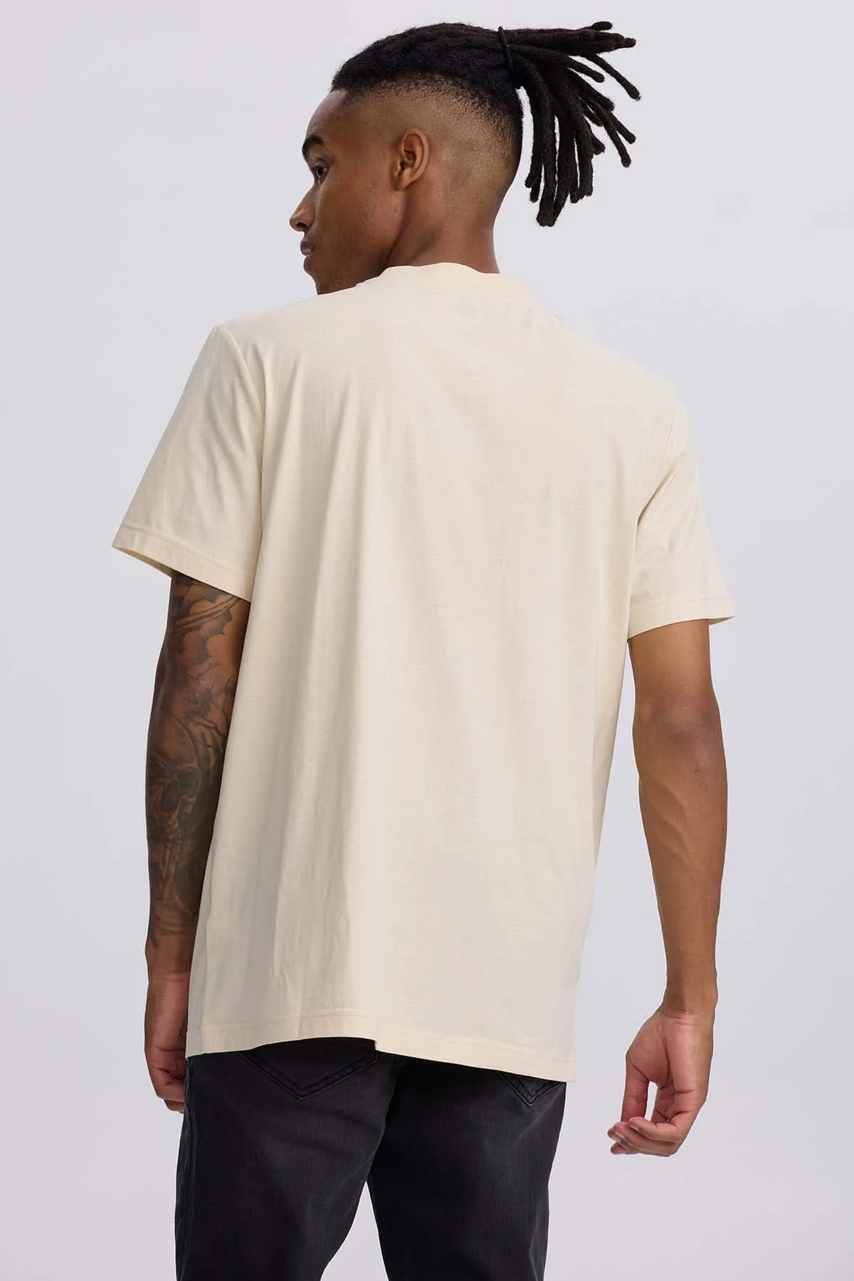 Polera Hombre Bolsillo Contraste Beige - Image 3