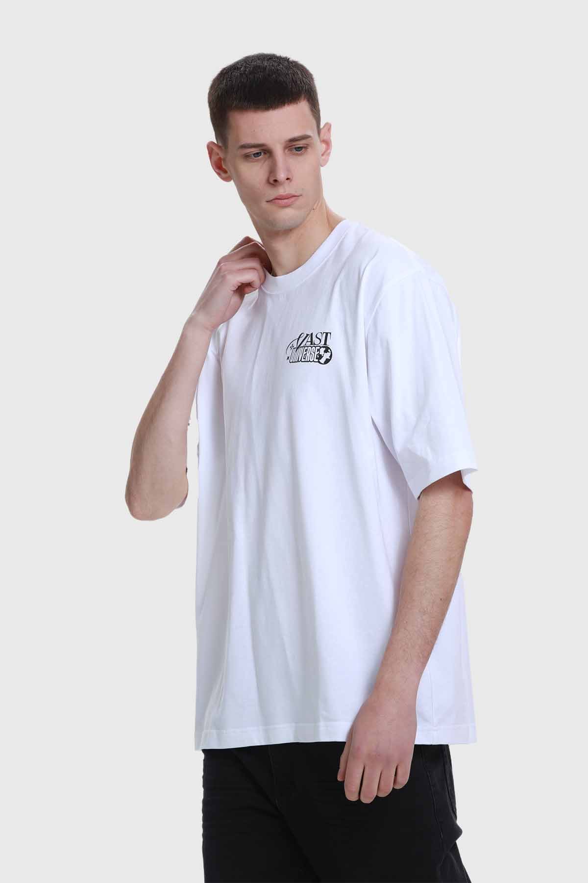 Polera Hombre Doble Print Beige V - Image 2