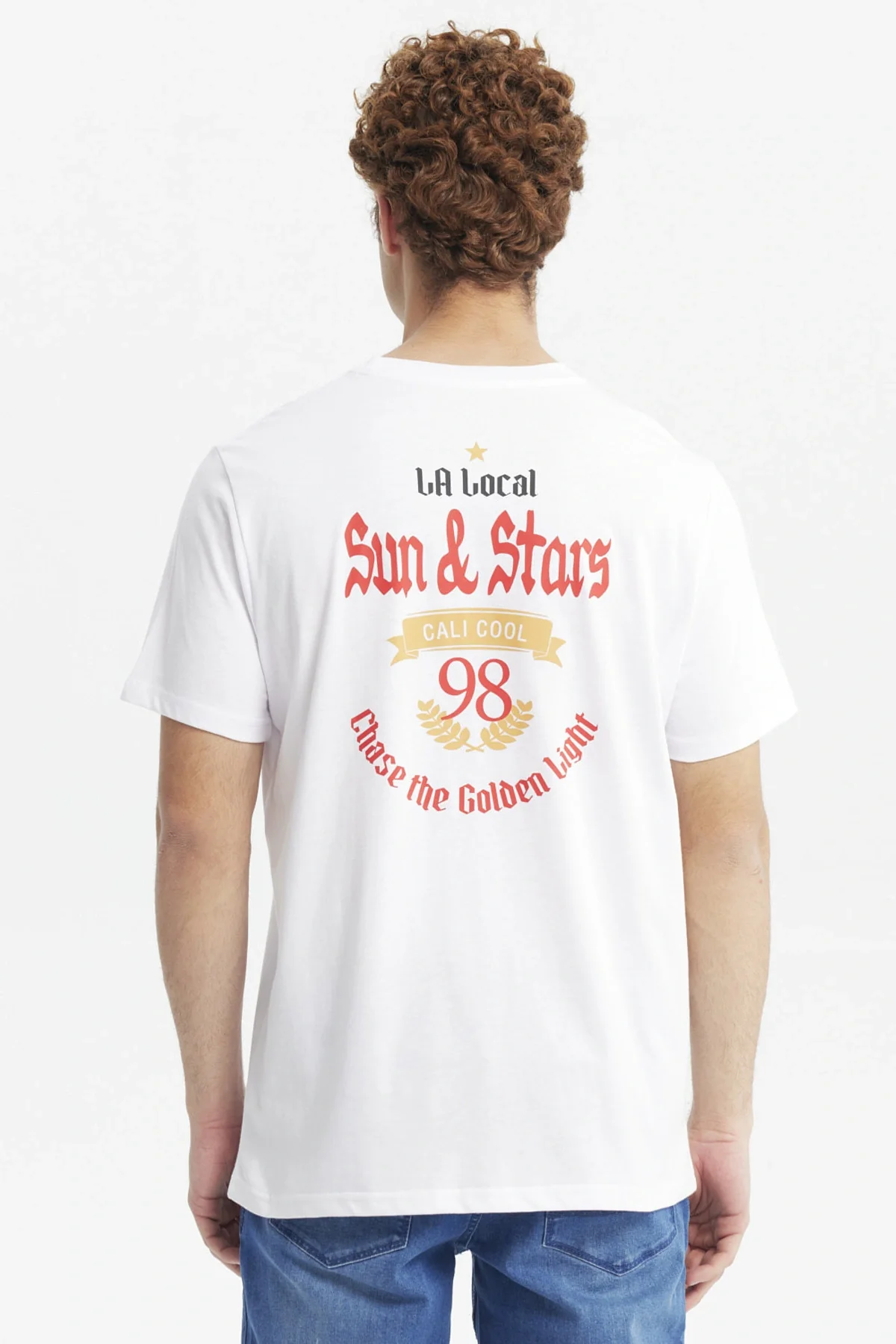 Polera Hombre Doble Print Blanco - Image 3