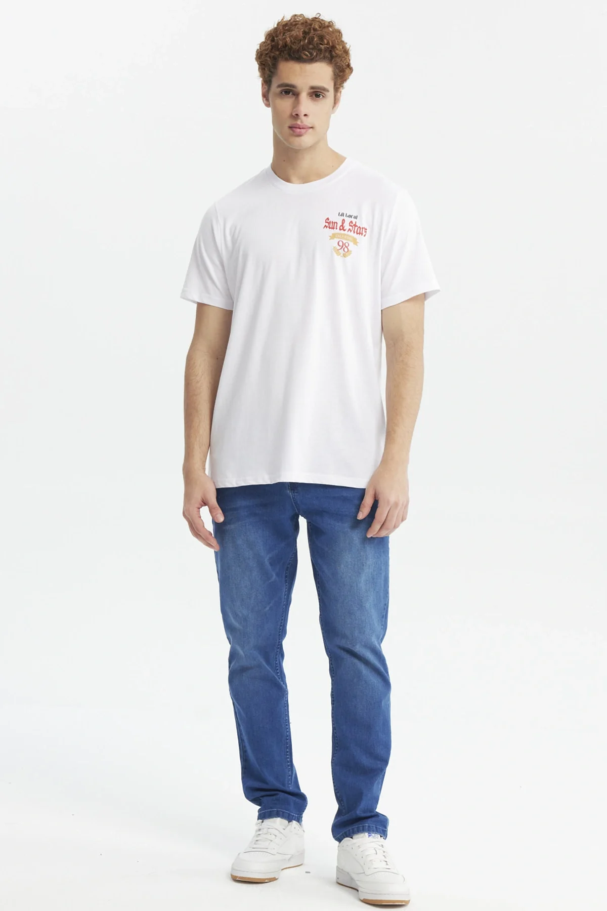 Polera Hombre Doble Print Blanco - Image 4