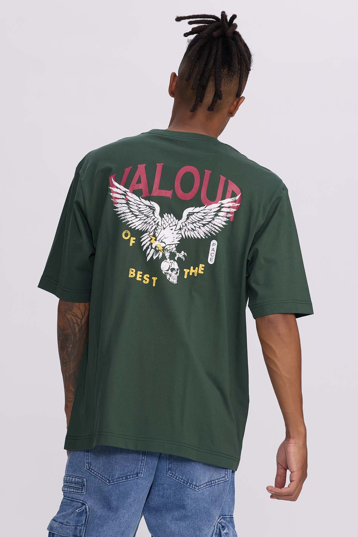 Polera Hombre Doble Print Verde Militar - Image 3