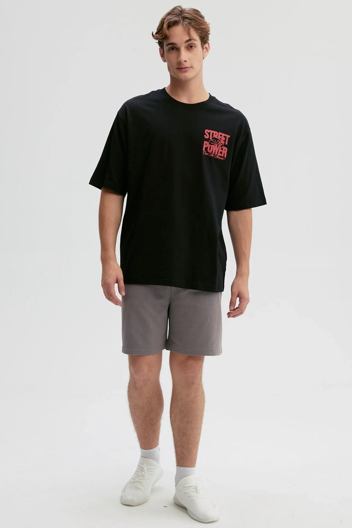 Polera Hombre Doble Print Negro - Image 4