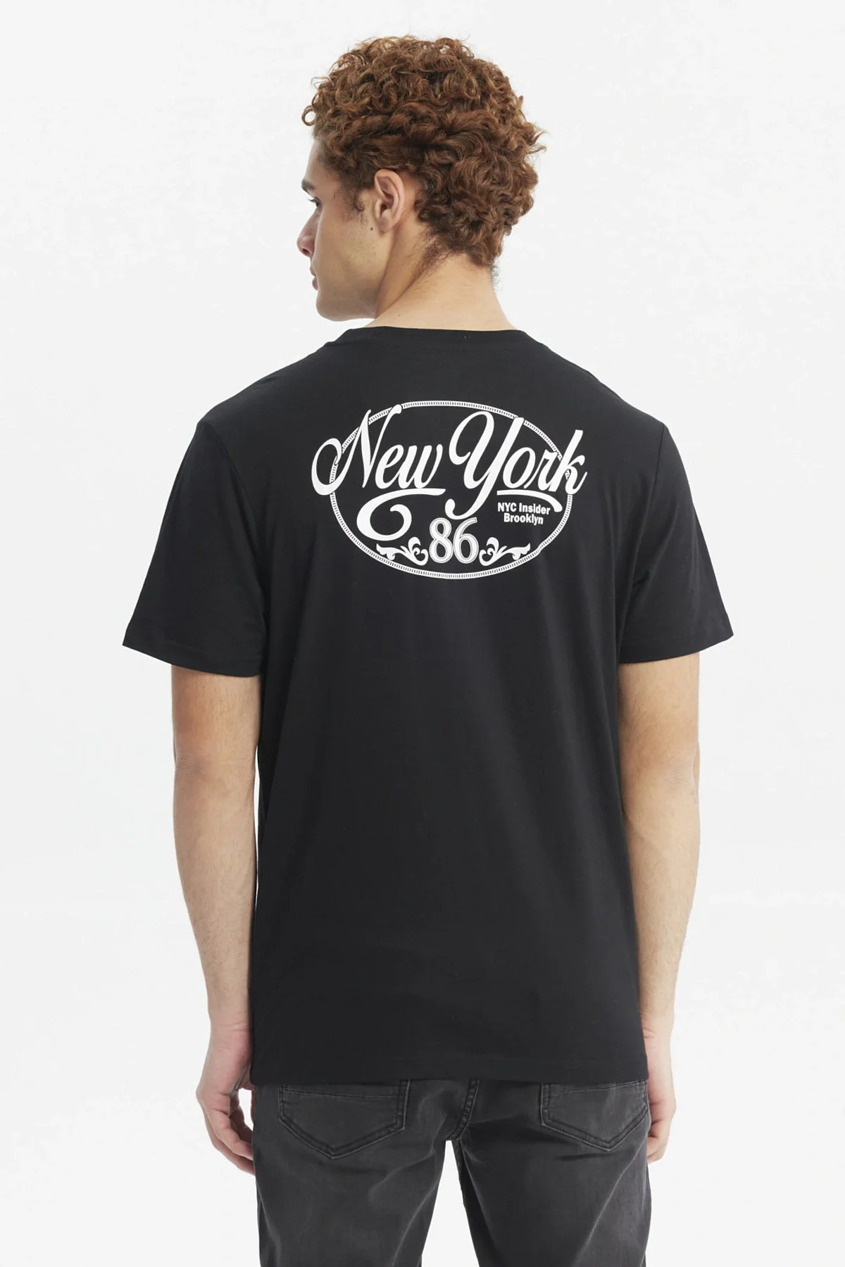 Polera Hombre Doble Print Negro - Image 3