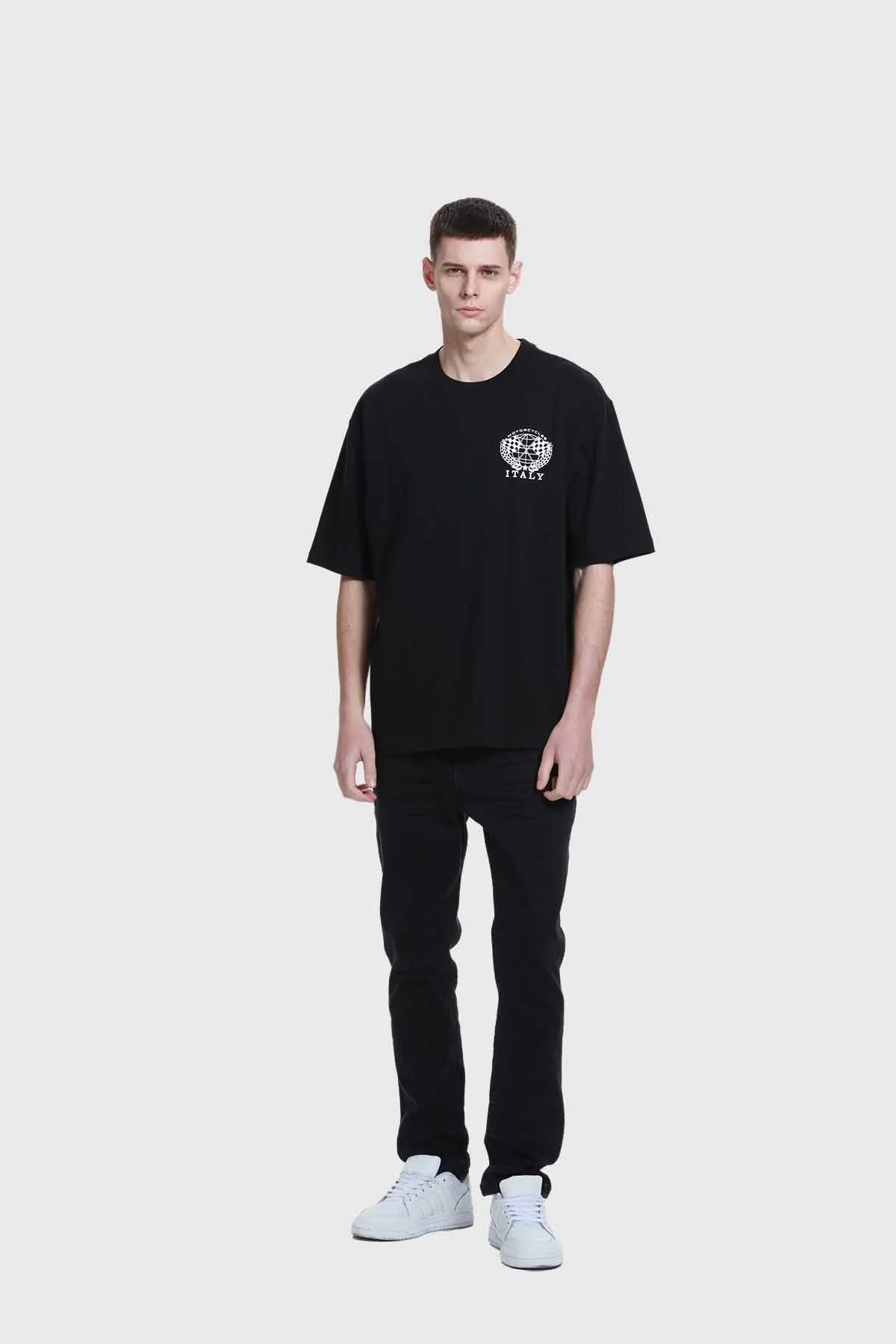 Polera Hombre Doble Print Negro - Image 4