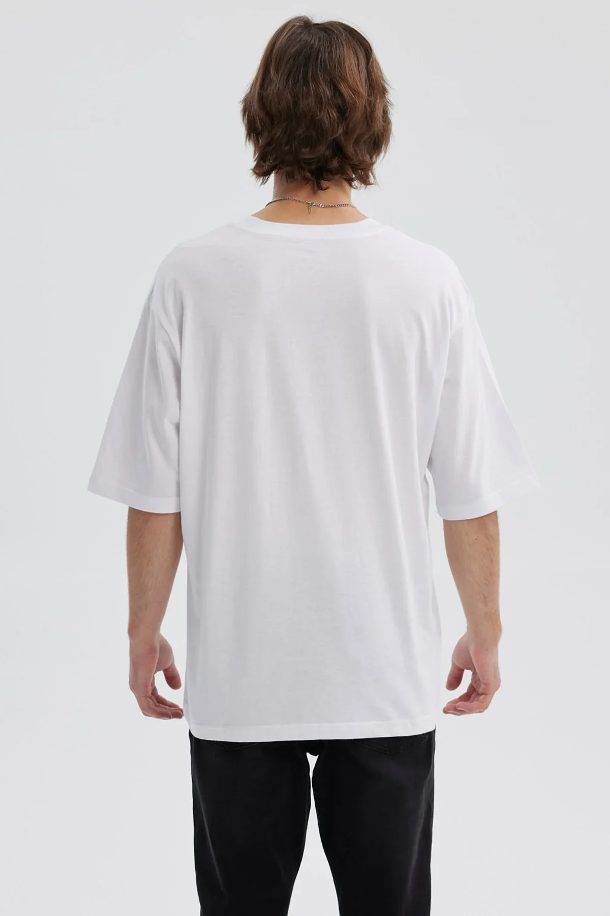 Polera Hombre Estampado Blanco - Image 3