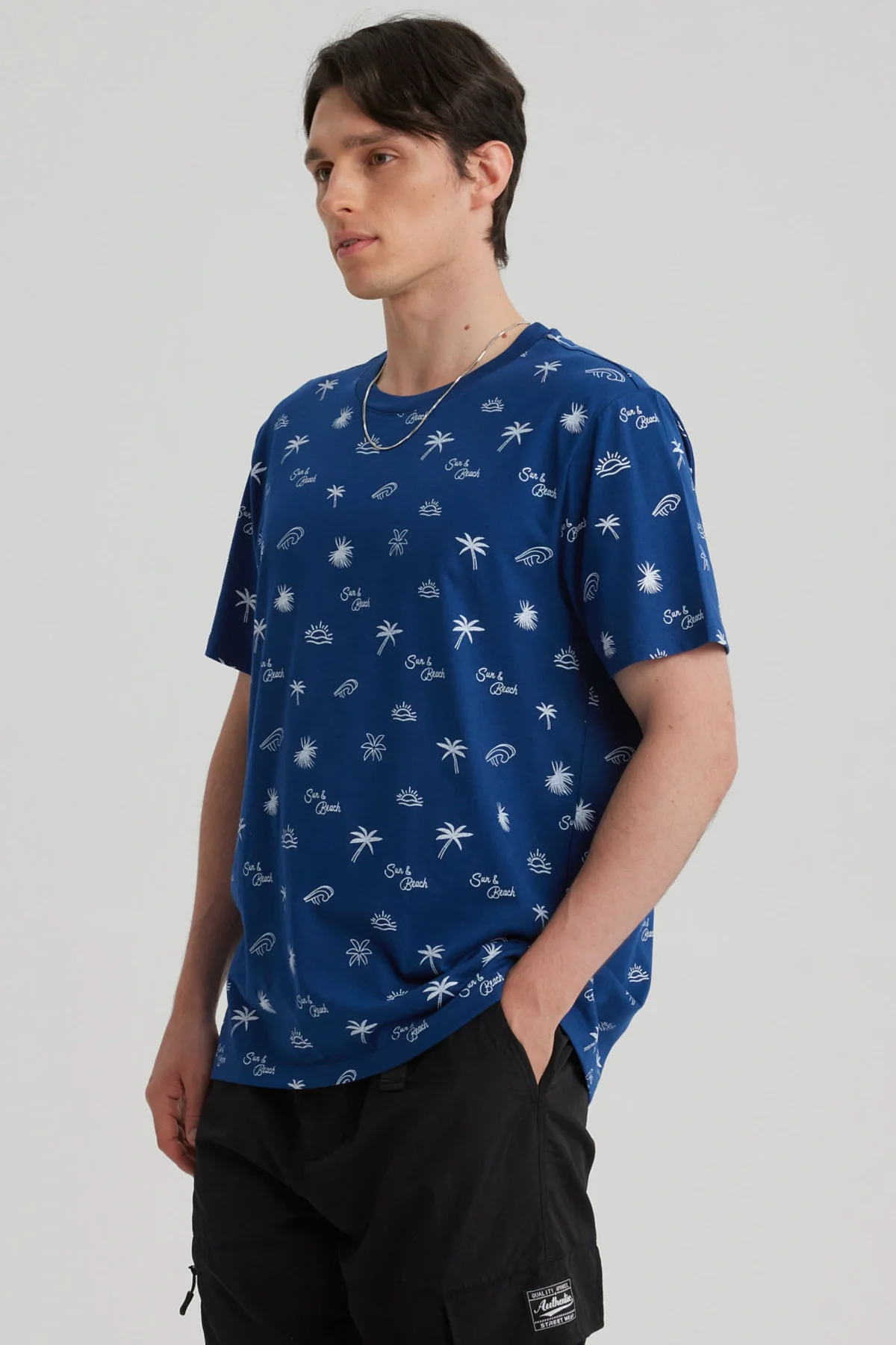 Polera Hombre Full Rapport Azul - Image 2